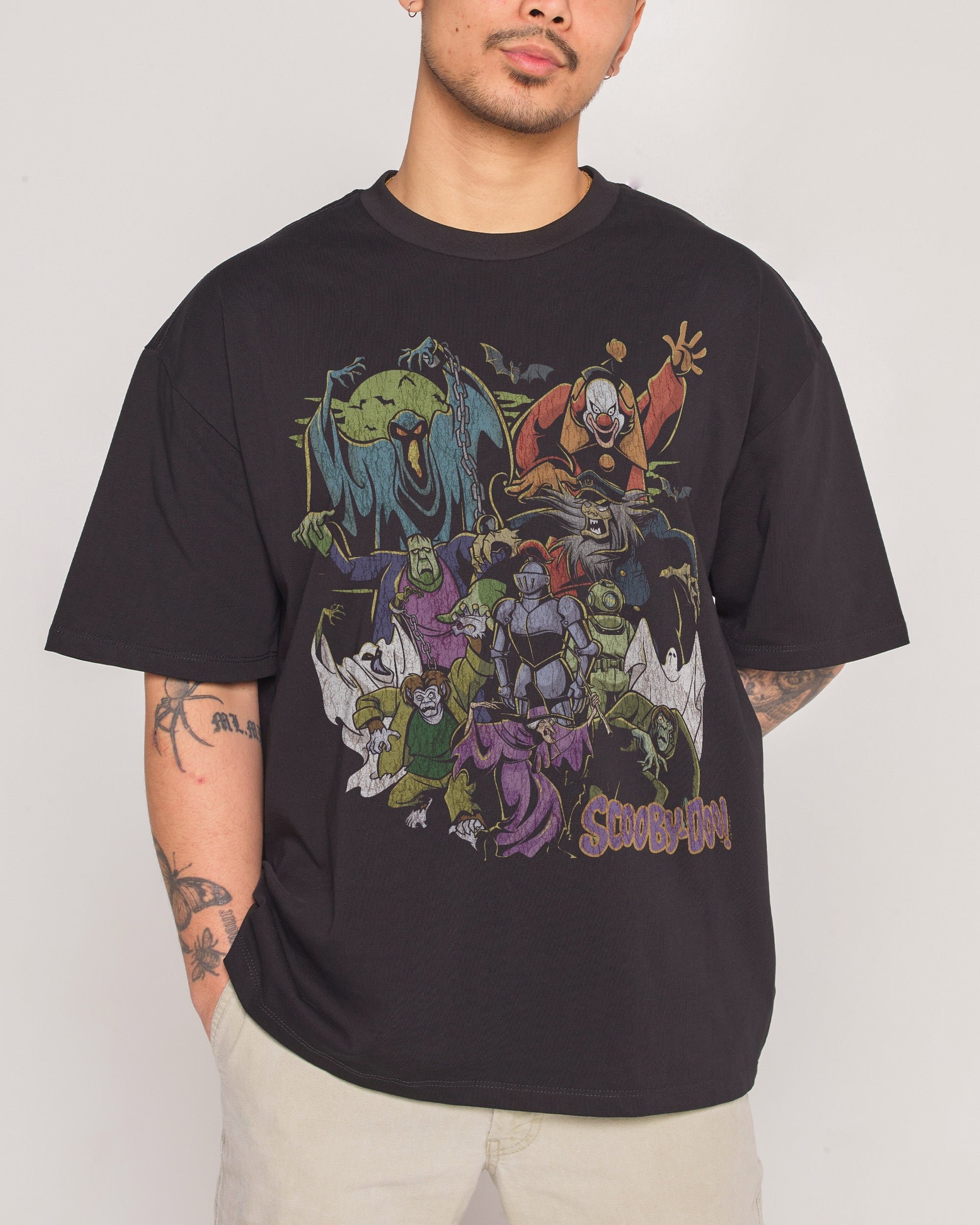 Scooby-Doo Villains Oversized Graphic Tee Unisex T-Shirt 100% Combed Cotton