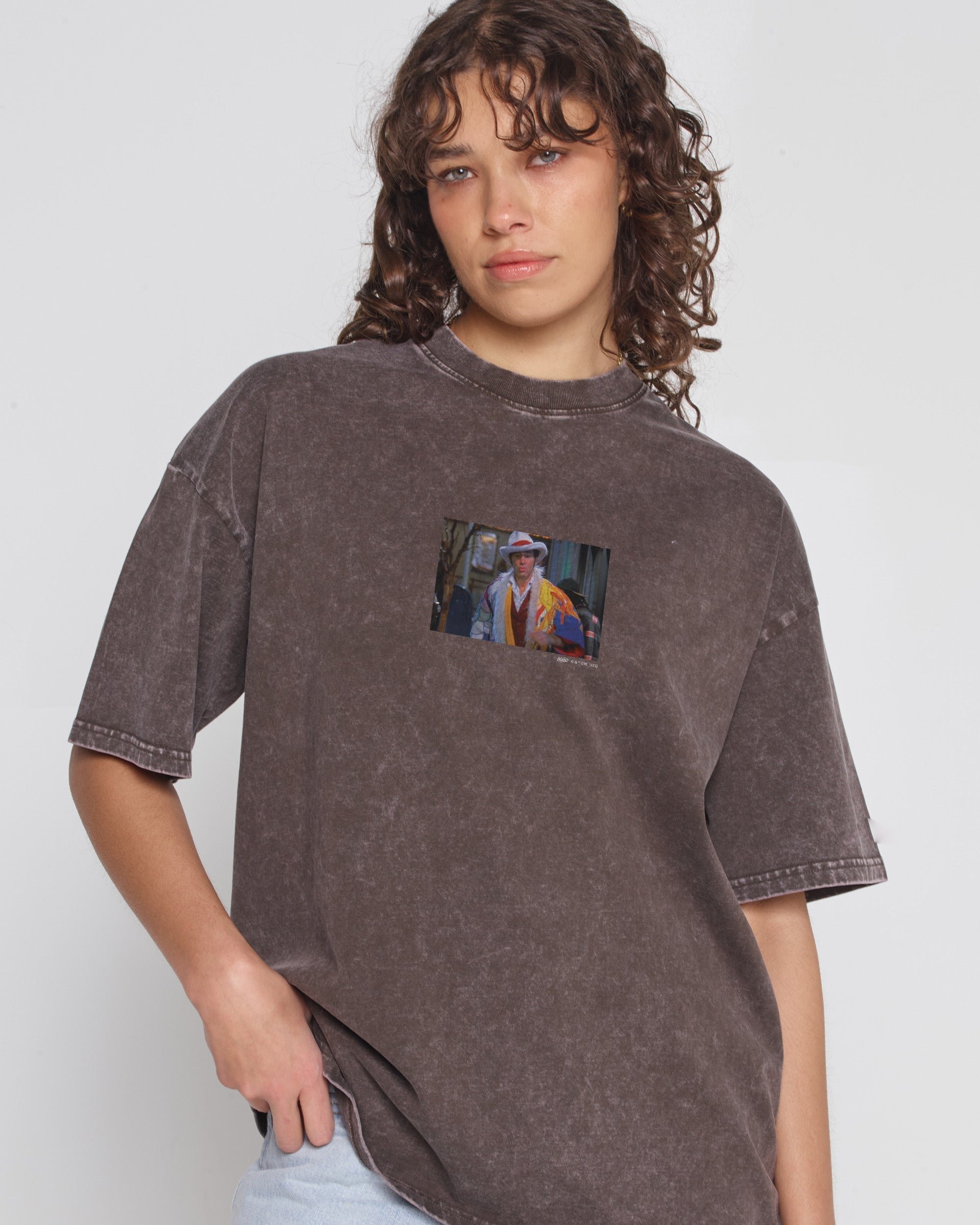 Sweet Maria Oversized Seinfeld Graphic Tee - Unisex 90s Boxy Fit 100% Combed Cotton