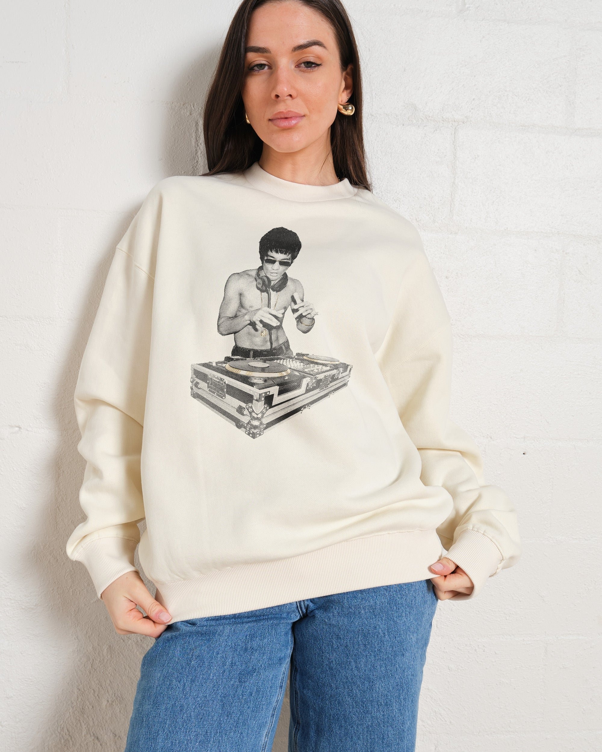DJ Bruce Lee Unisex Sweatshirt - Official Threadheads Collab 340gsm Cotton-Poly Blend