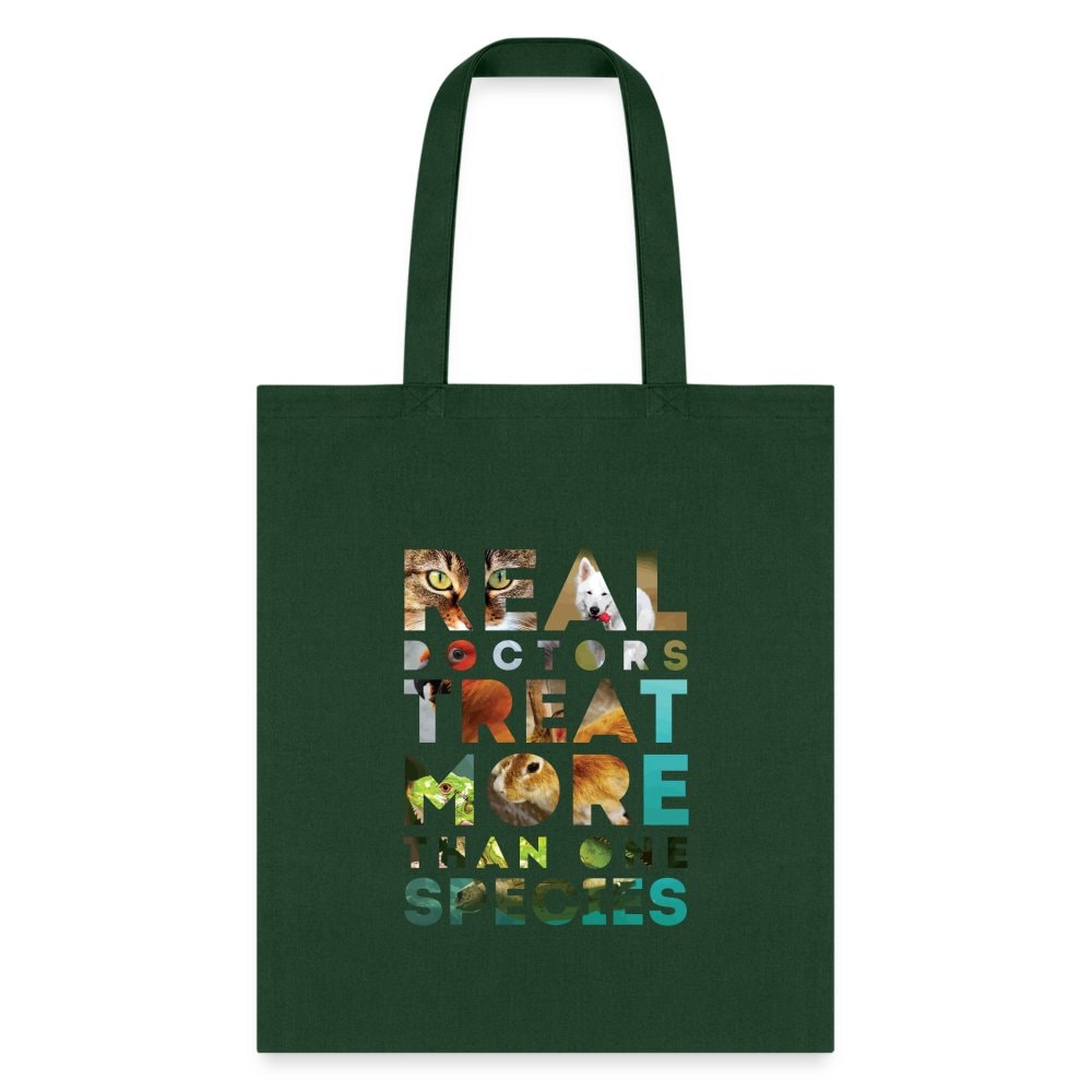 Veterinarian Real Doctors Treat More Than One Species Cotton Tote Bag