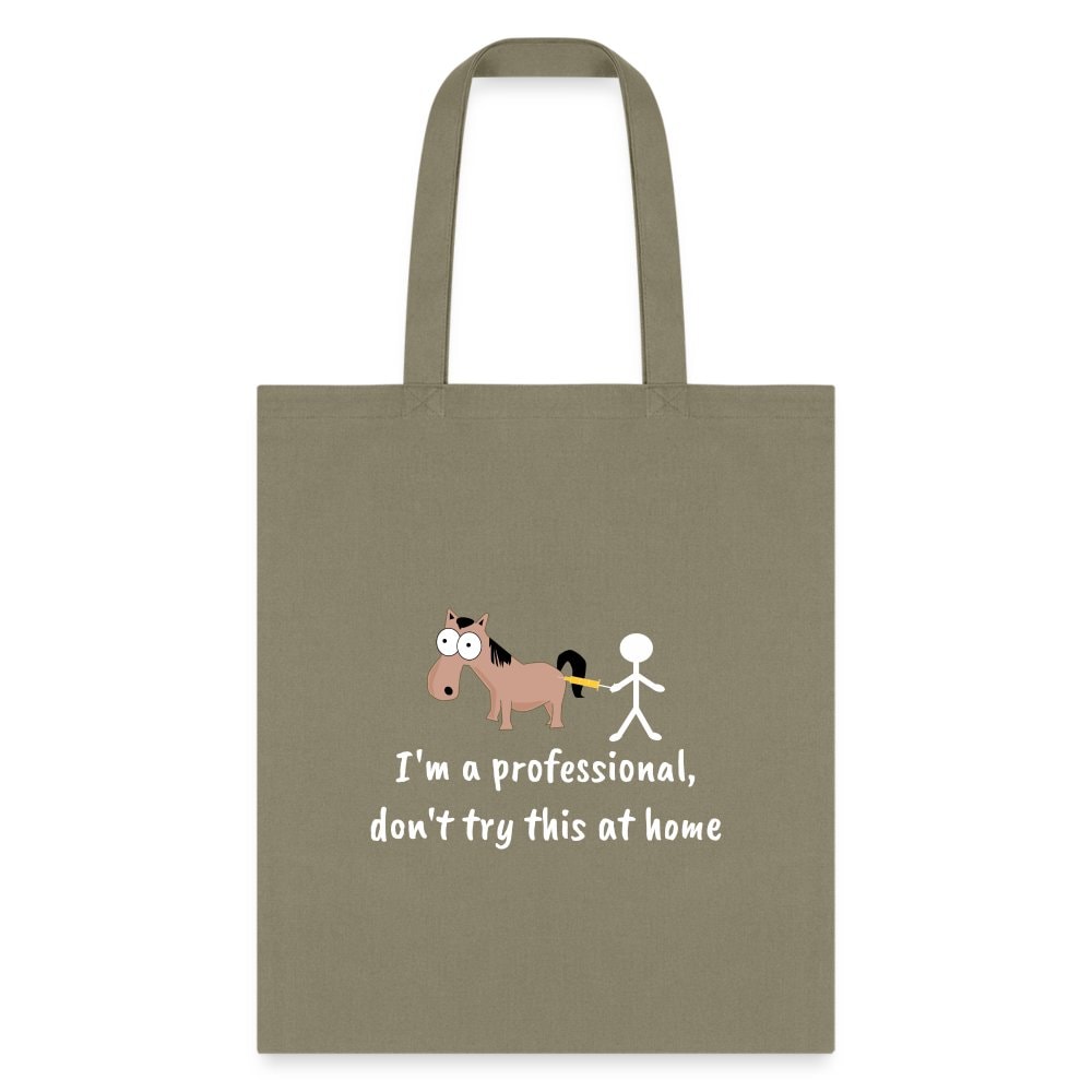 Don't Try This at Home Funny Graphic Tote Bag