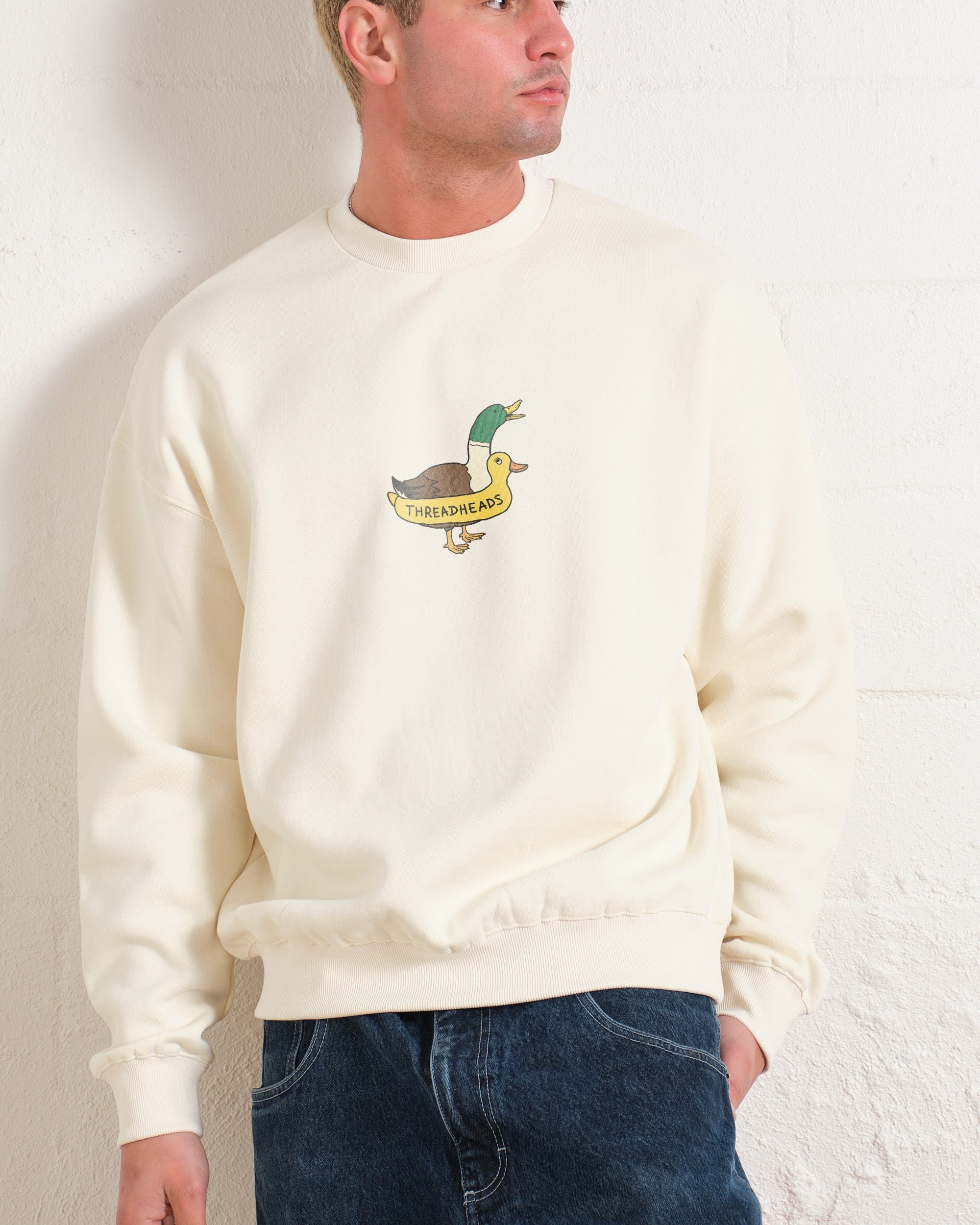 Duck Floatie Unisex Sweatshirt - Premium 340gsm Cotton-Polyester Graphic Print