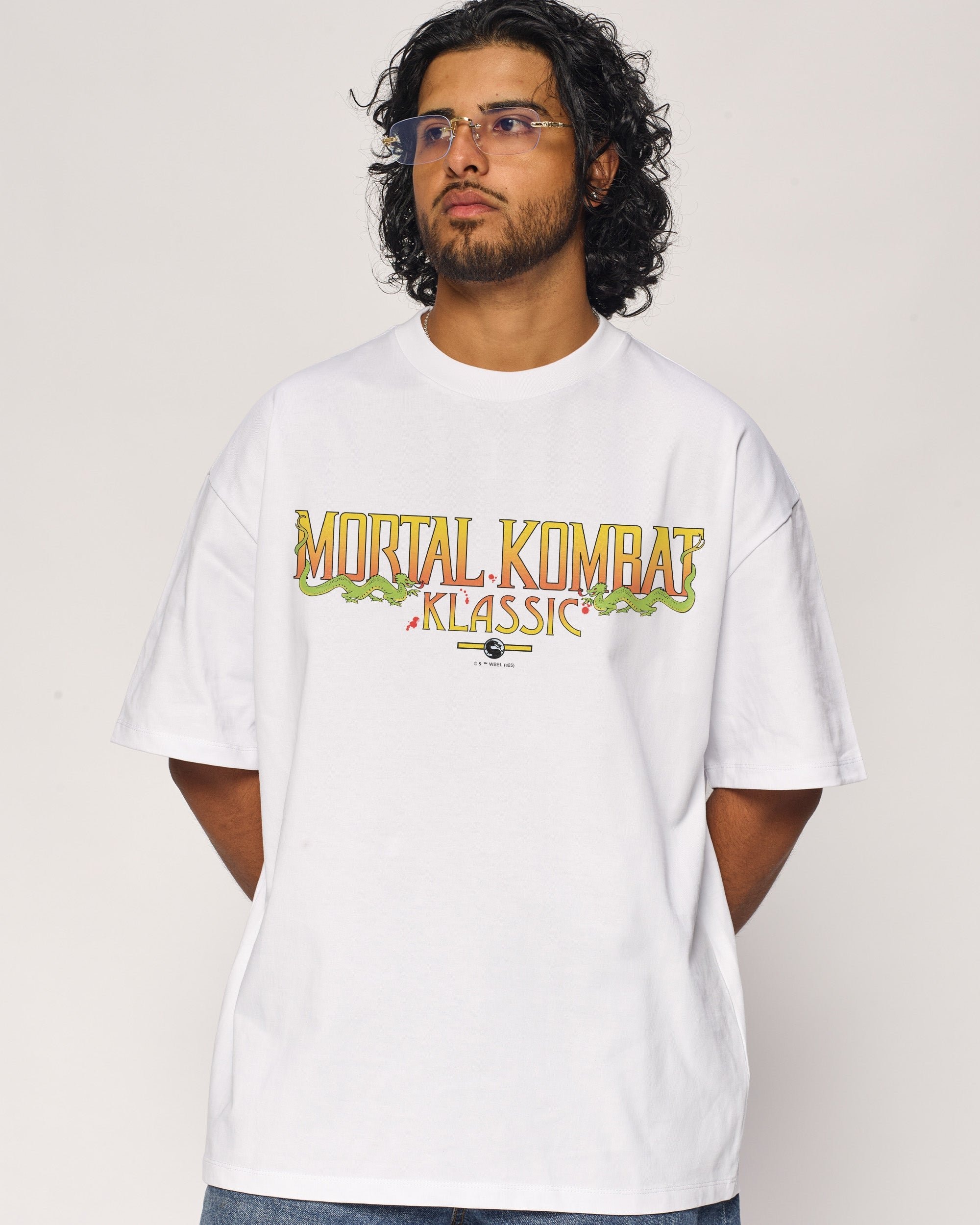 Mortal Kombat Klassic Logo Oversized T-Shirt Unisex 100% Combed Cotton