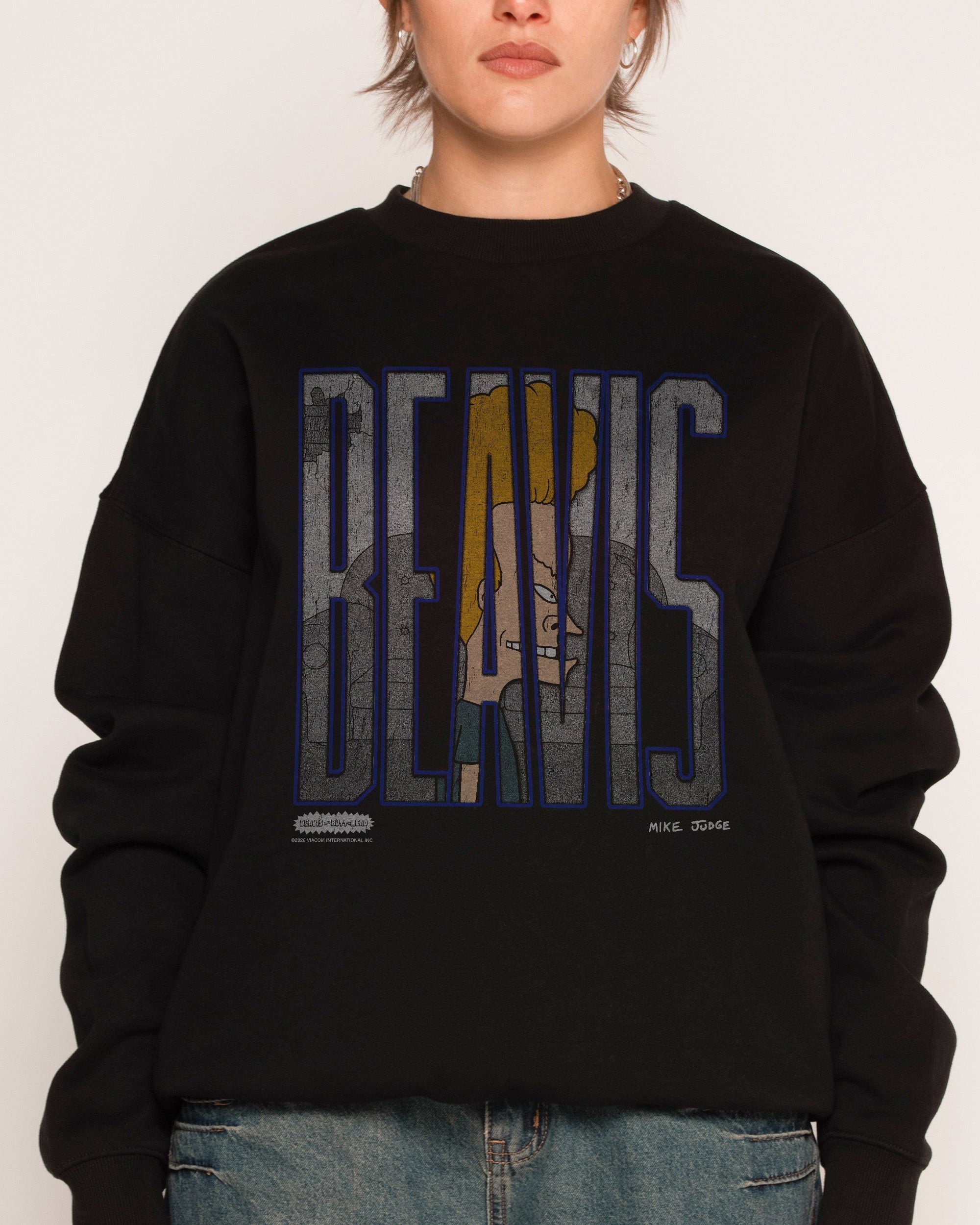 Beavis and Butt-Head Official Unisex Graphic Sweatshirt 340gsm Cotton-Poly Blend