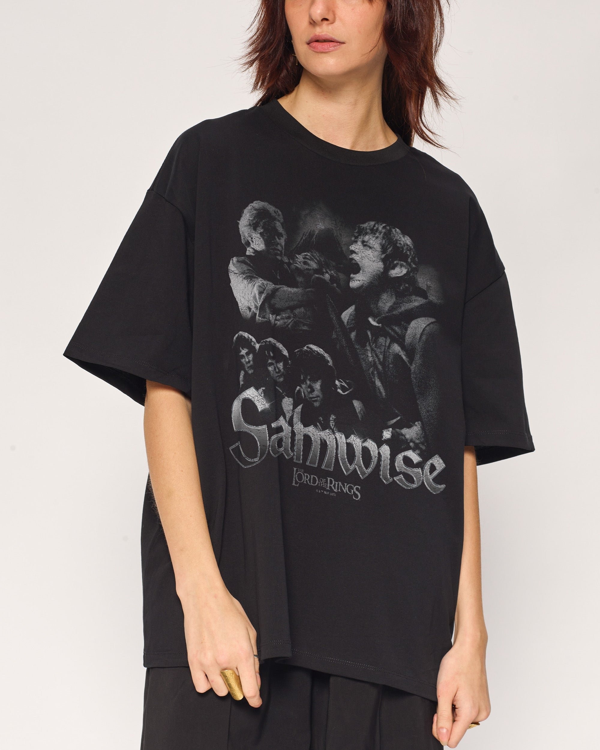 Samwise Oversized Graphic Tee - Lord of the Rings Collab, Heavyweight 100% Combed Cotton Unisex