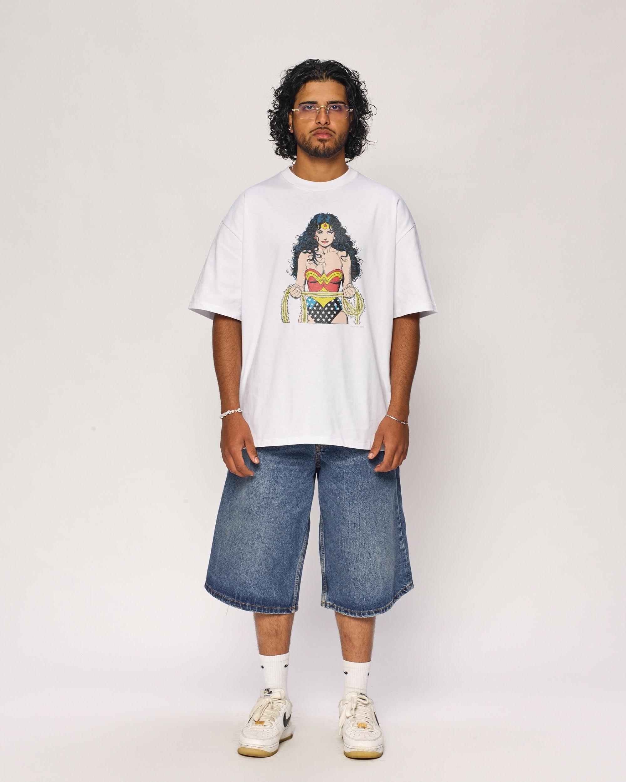 Wonder Woman Oversized Graphic Tee - DC Official Collab, 100% Combed Cotton Unisex 275gsm
