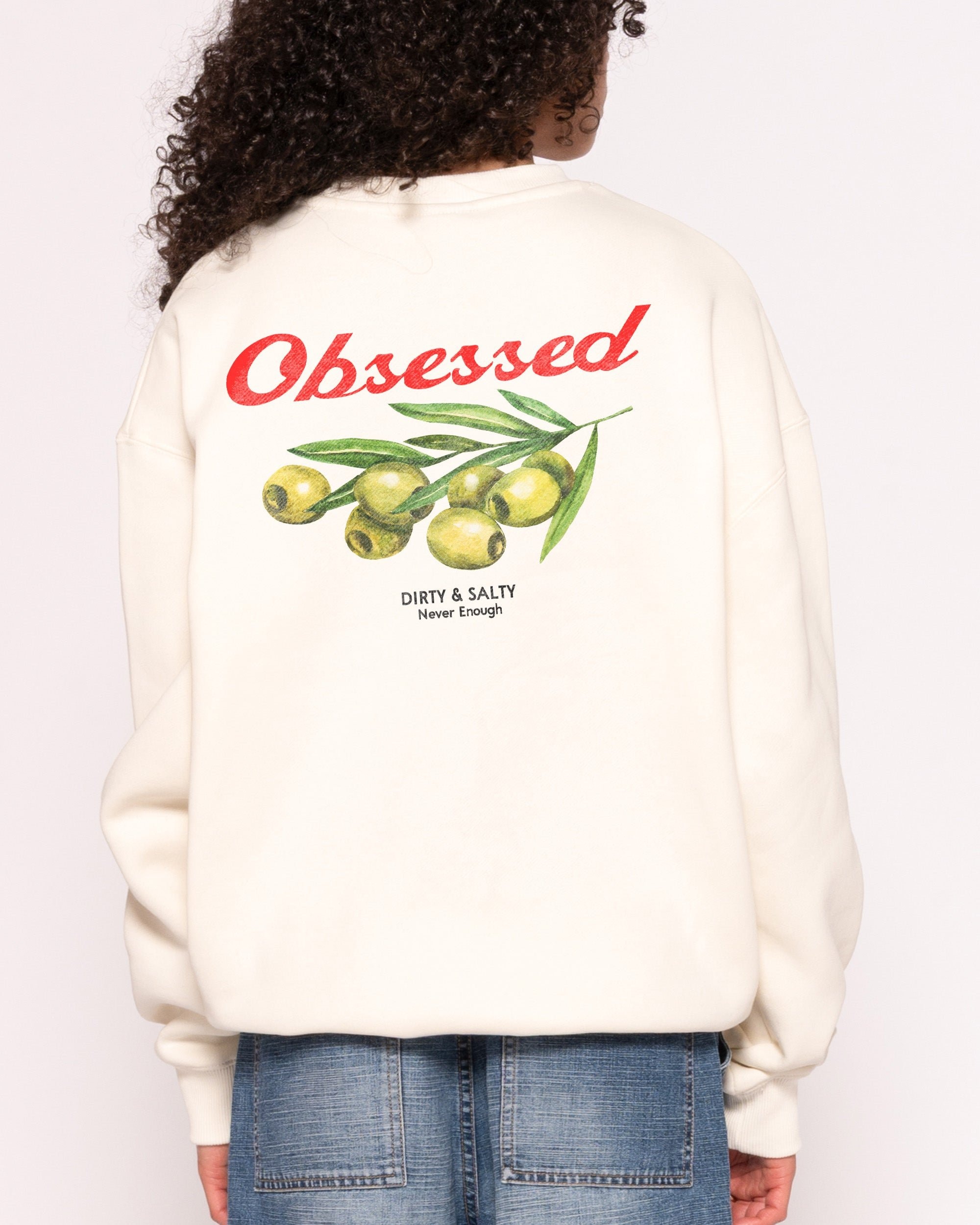 Obsessed Olives Unisex Graphic Sweatshirt - Premium 340gsm Cotton-Poly Blend