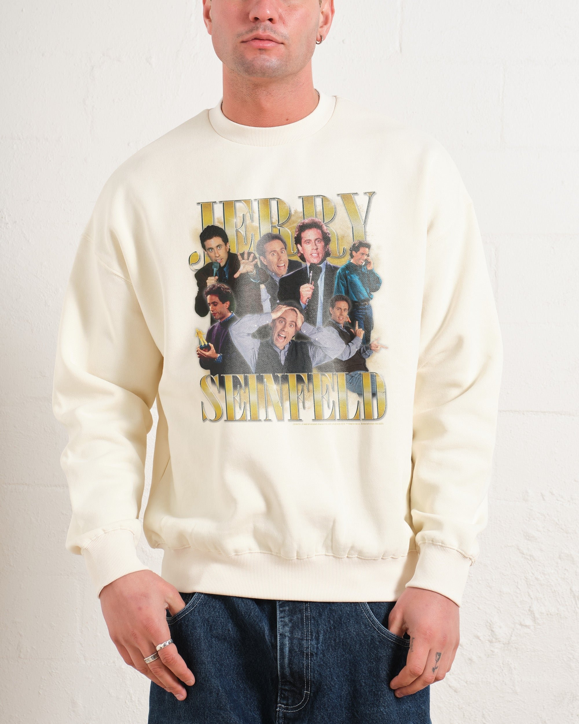 Vintage Jerry Seinfeld Unisex Sweatshirt - Premium 340gsm Cotton-Poly Blend