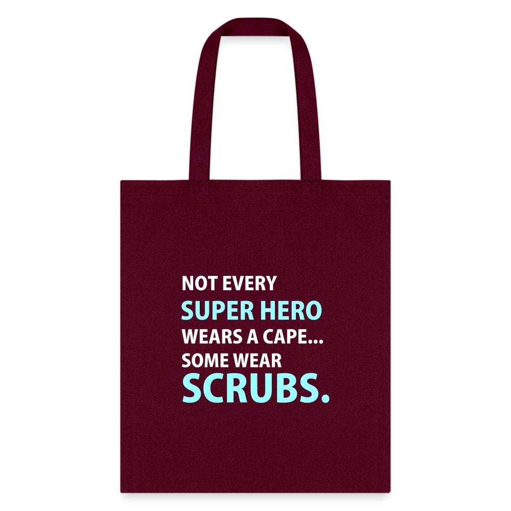 Veterinary Superhero Scrubs Cotton Tote Bag - Vet Tech Gift