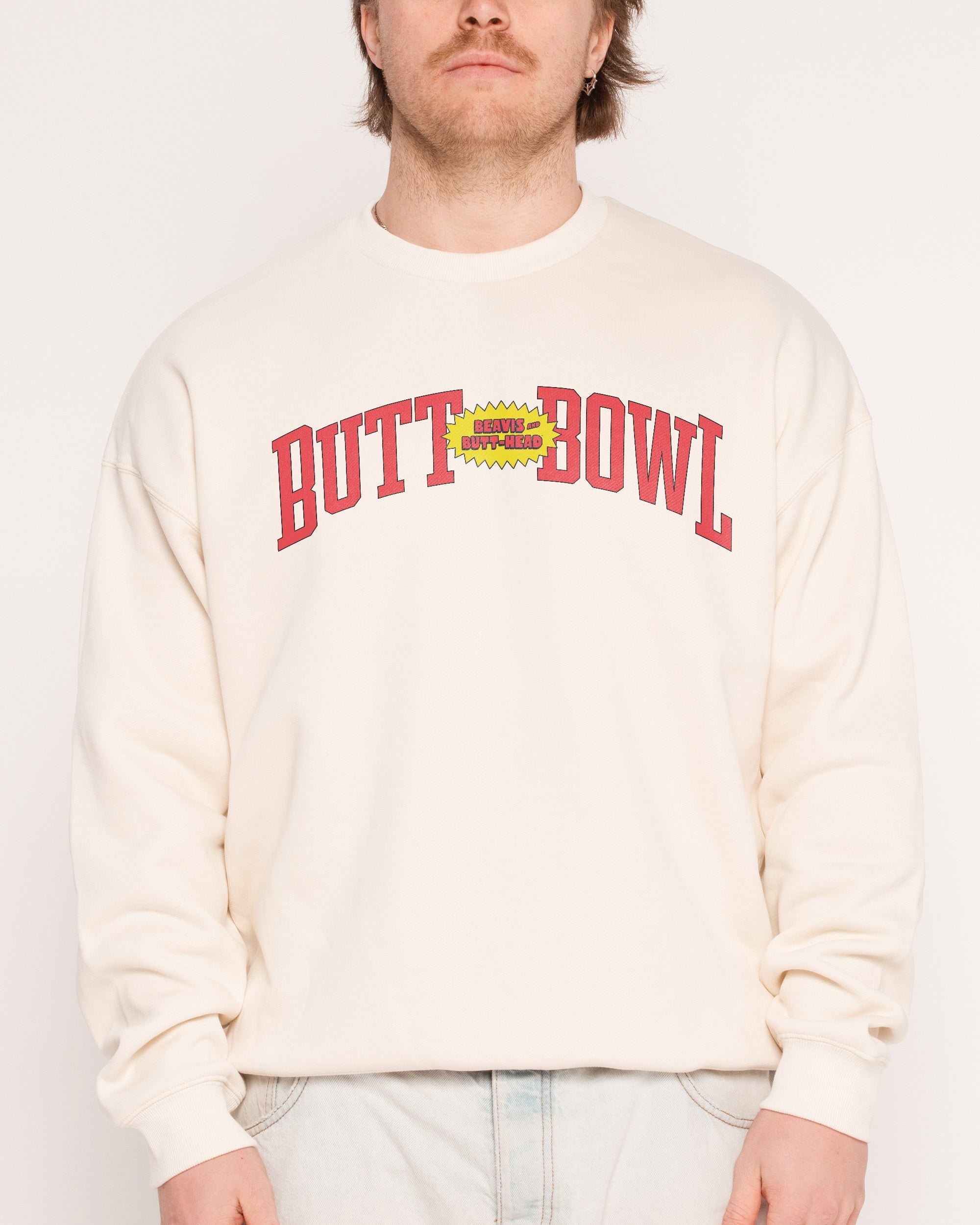 Beavis and Butthead Butt Bowl Unisex Sweatshirt - Premium 340gsm Cotton Polyester Blend