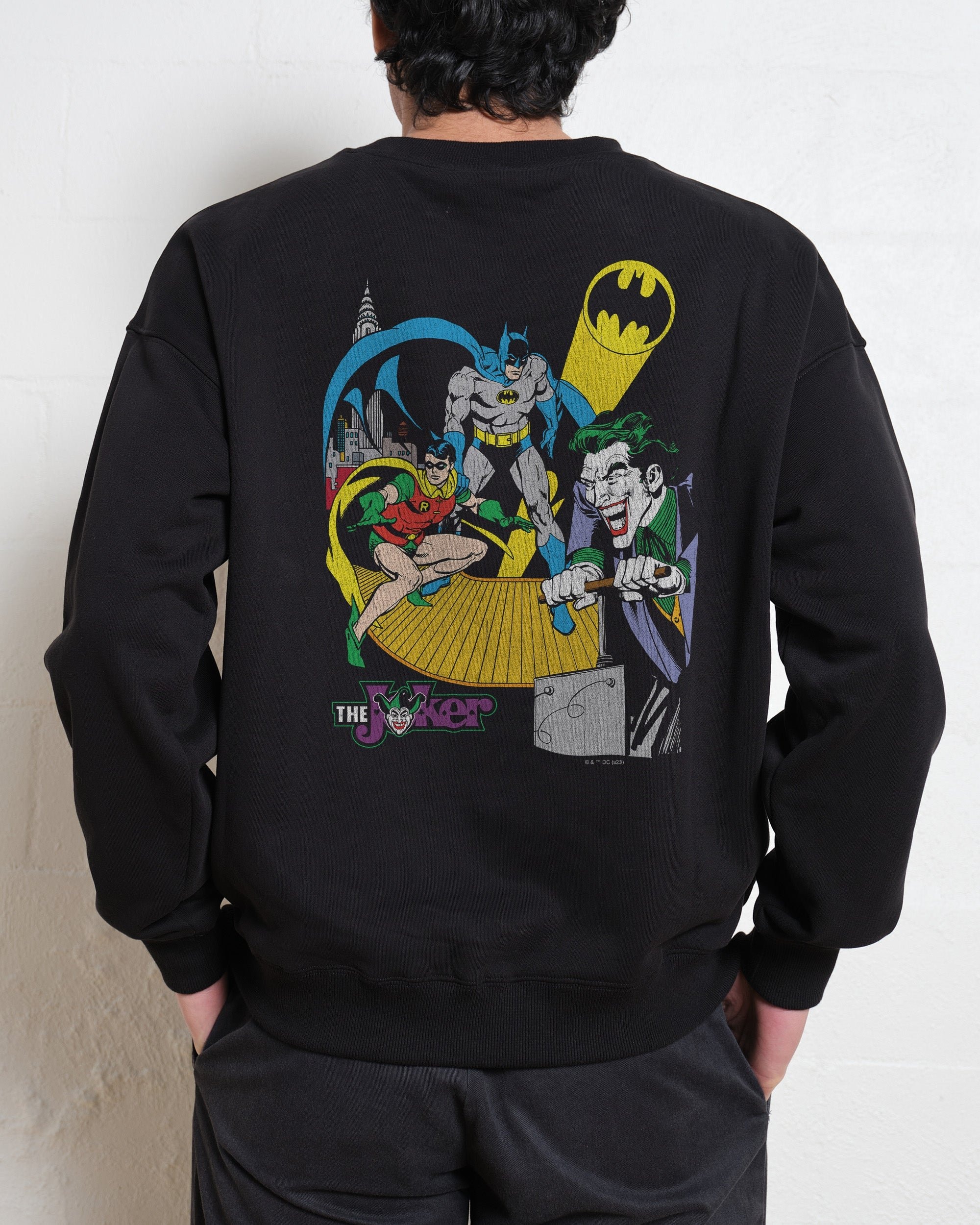 Exploding Gotham City Unisex Sweatshirt DC Comics Official 340gsm Cotton-Poly Blend