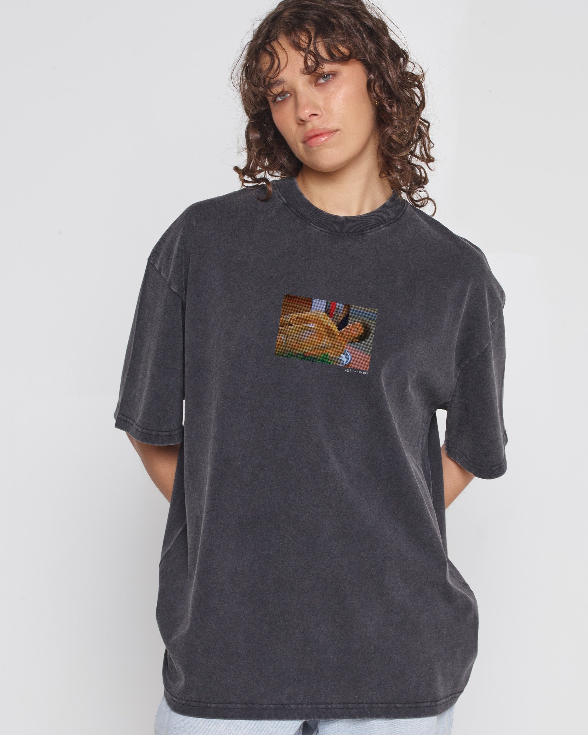 I'm Done Oversized Graphic Tee Seinfeld Collab Unisex 100% Combed Cotton Heavyweight 275gsm