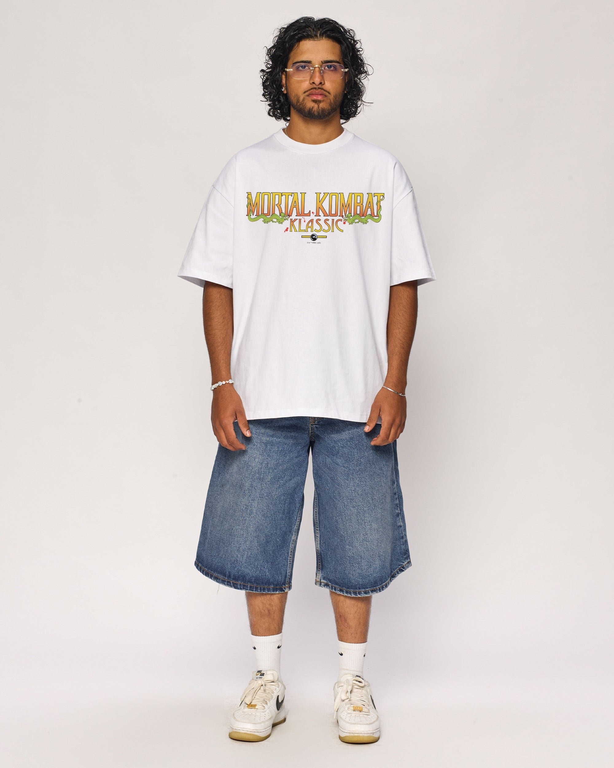 Mortal Kombat Klassic Logo Oversized T-Shirt Unisex 100% Combed Cotton
