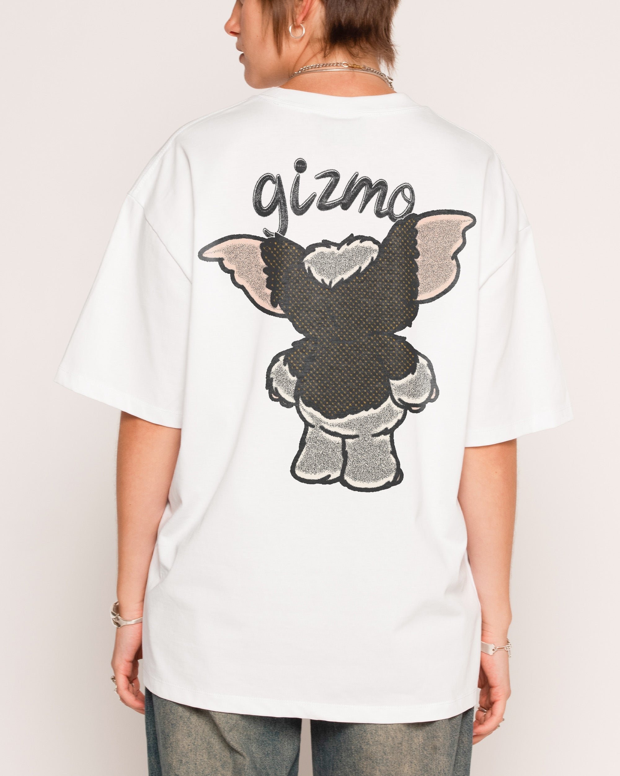 Gizmo Wave Oversized Graphic Tee - Gremlins Collab Unisex 100% Combed Cotton