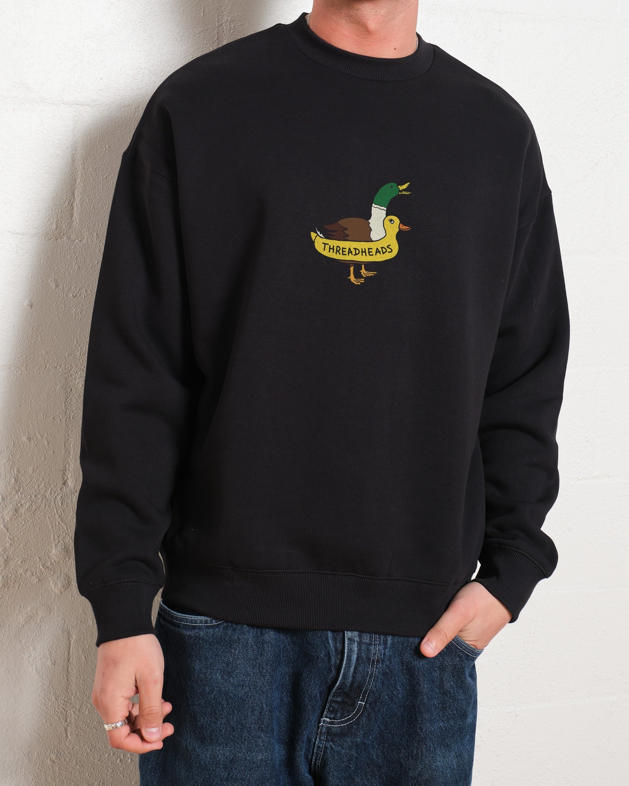 Duck Floatie Unisex Sweatshirt - Premium 340gsm Cotton-Polyester Graphic Print