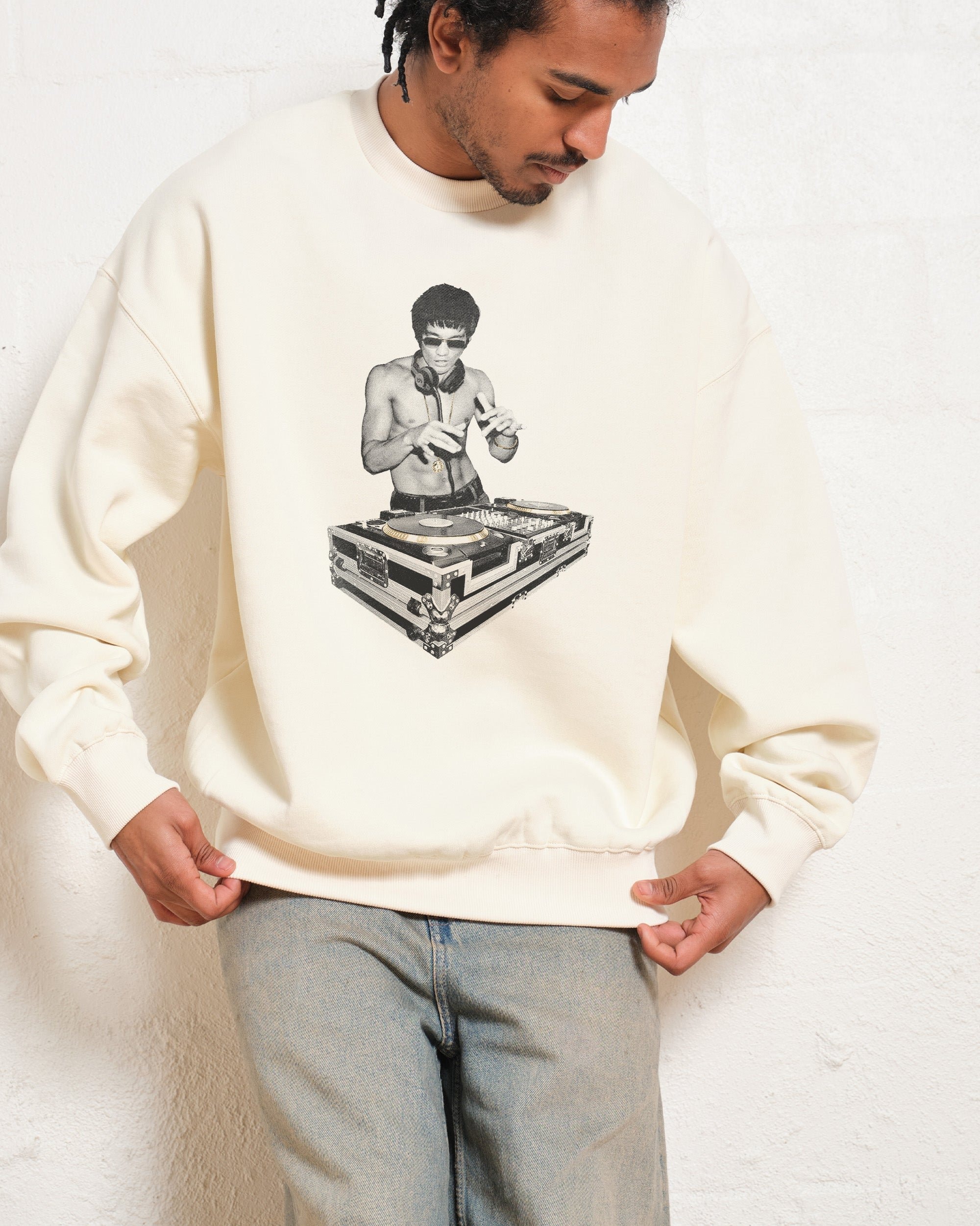 DJ Bruce Lee Unisex Sweatshirt - Official Threadheads Collab 340gsm Cotton-Poly Blend