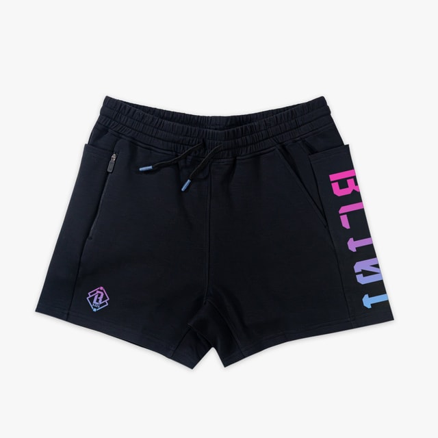 Diamond Relaxed Fit Sweatshorts Black/Cotton Candy Men's Athletic Shorts