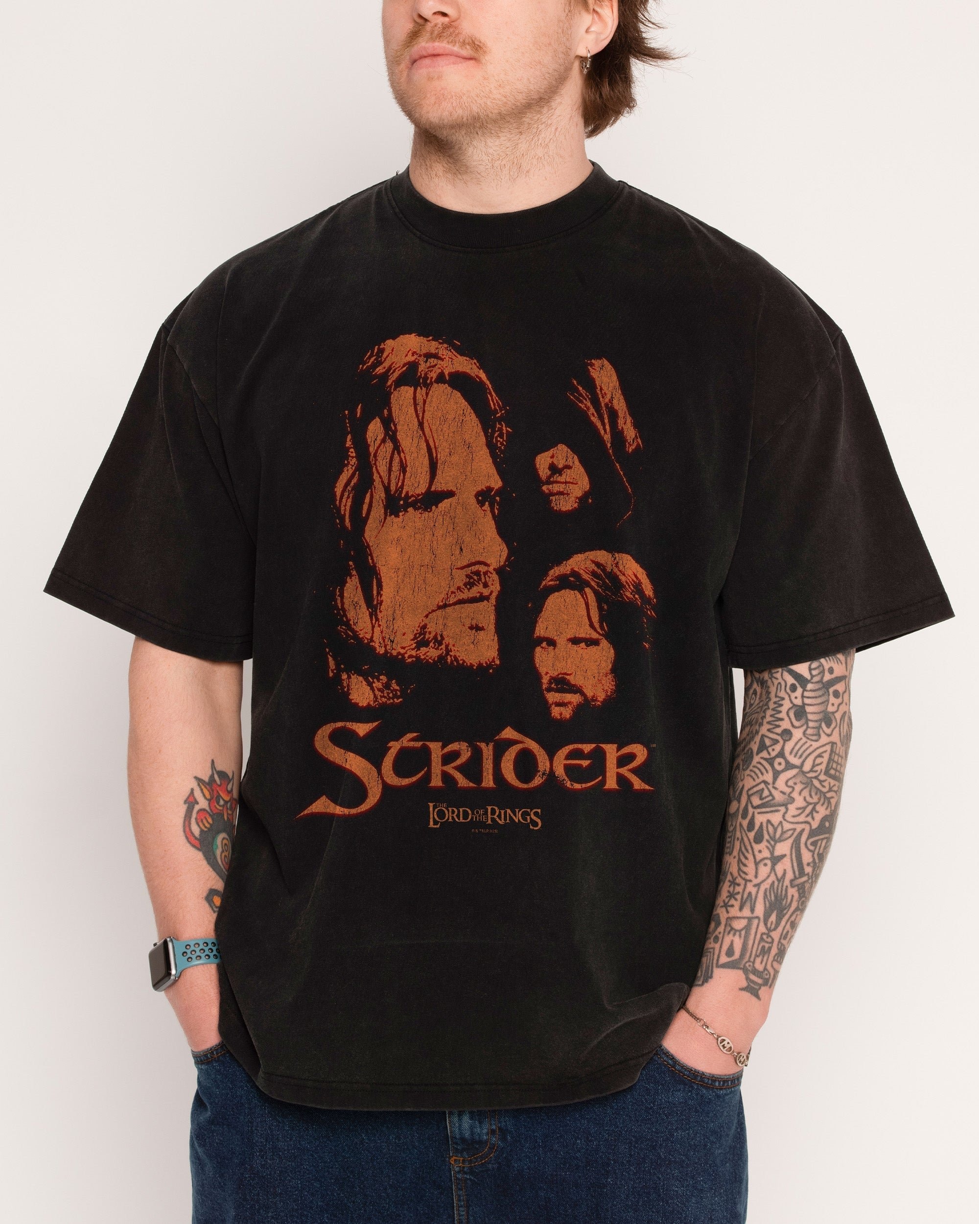 Strider Oversized Lord of the Rings Graphic T-Shirt Unisex 100% Cotton Heavyweight