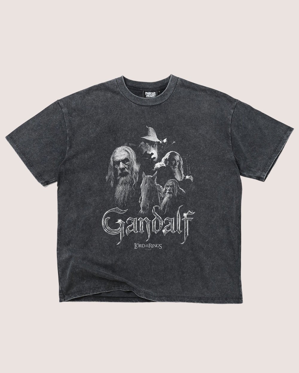 Gandalf the Grey Oversized T-Shirt - Lord of the Rings Graphic Tee Unisex 100% Combed Cotton