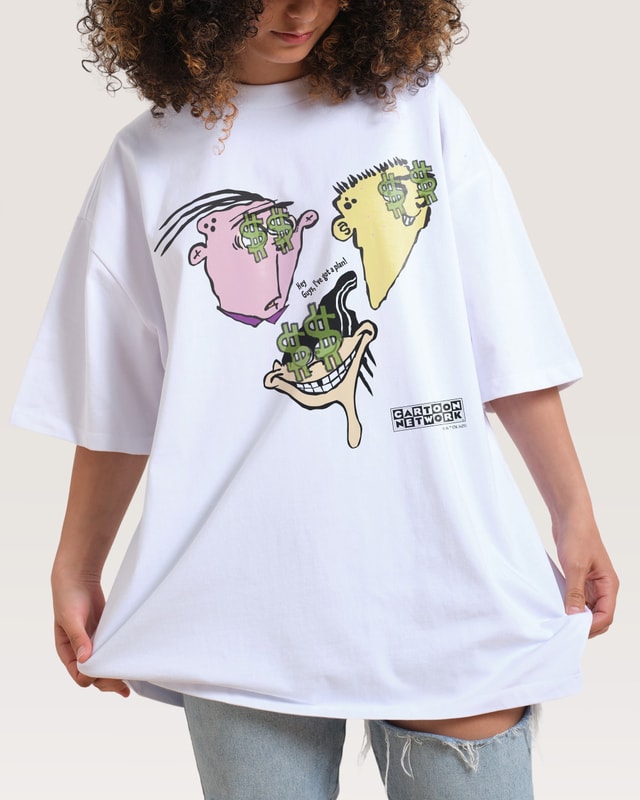 I Have a Plan Oversized Graphic Tee - Ed Edd n Eddy Unisex 100% Combed Cotton