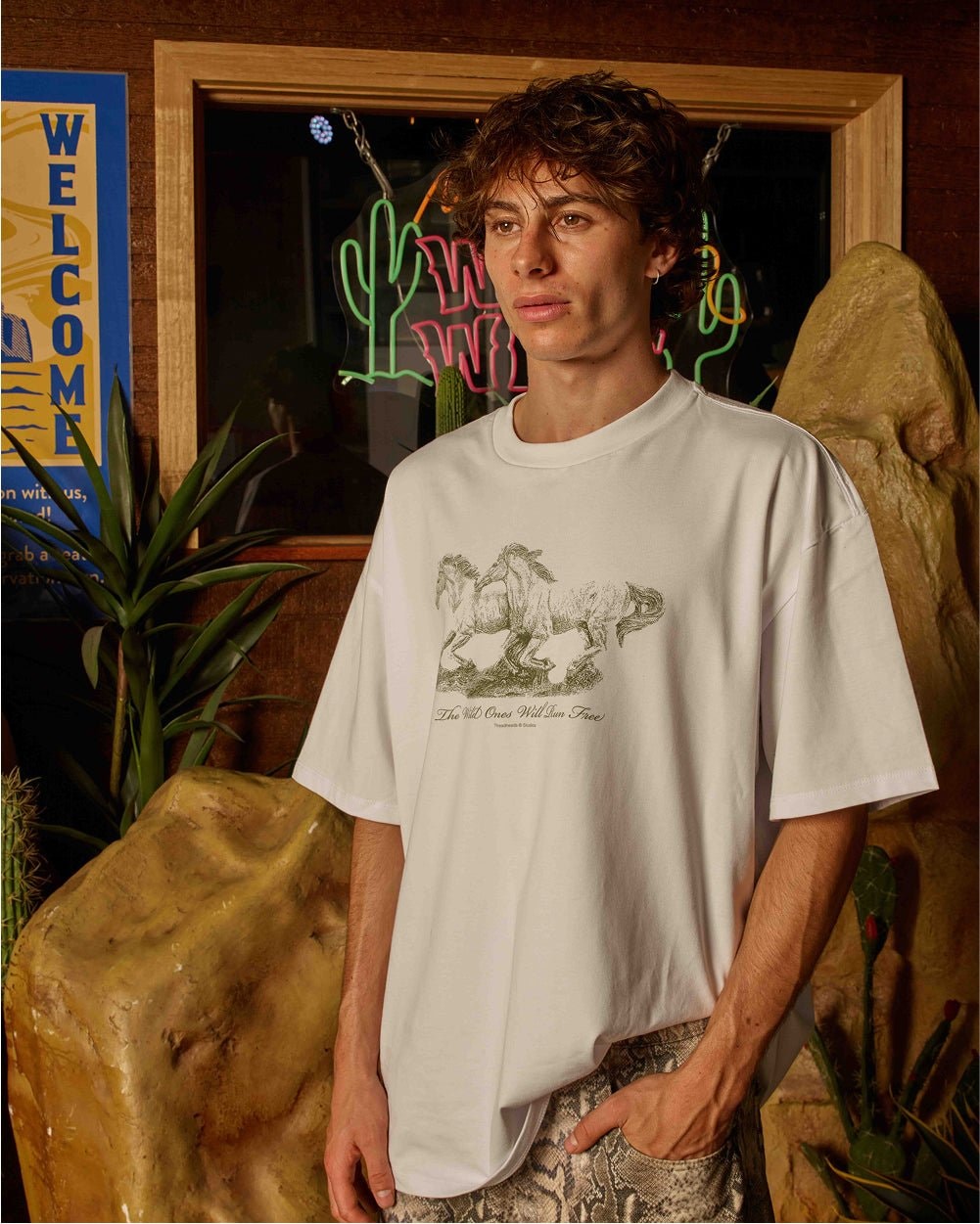 Wild Ones Oversized Graphic Tee - Threadheads Unisex 90s Boxy Fit 100% Combed Cotton