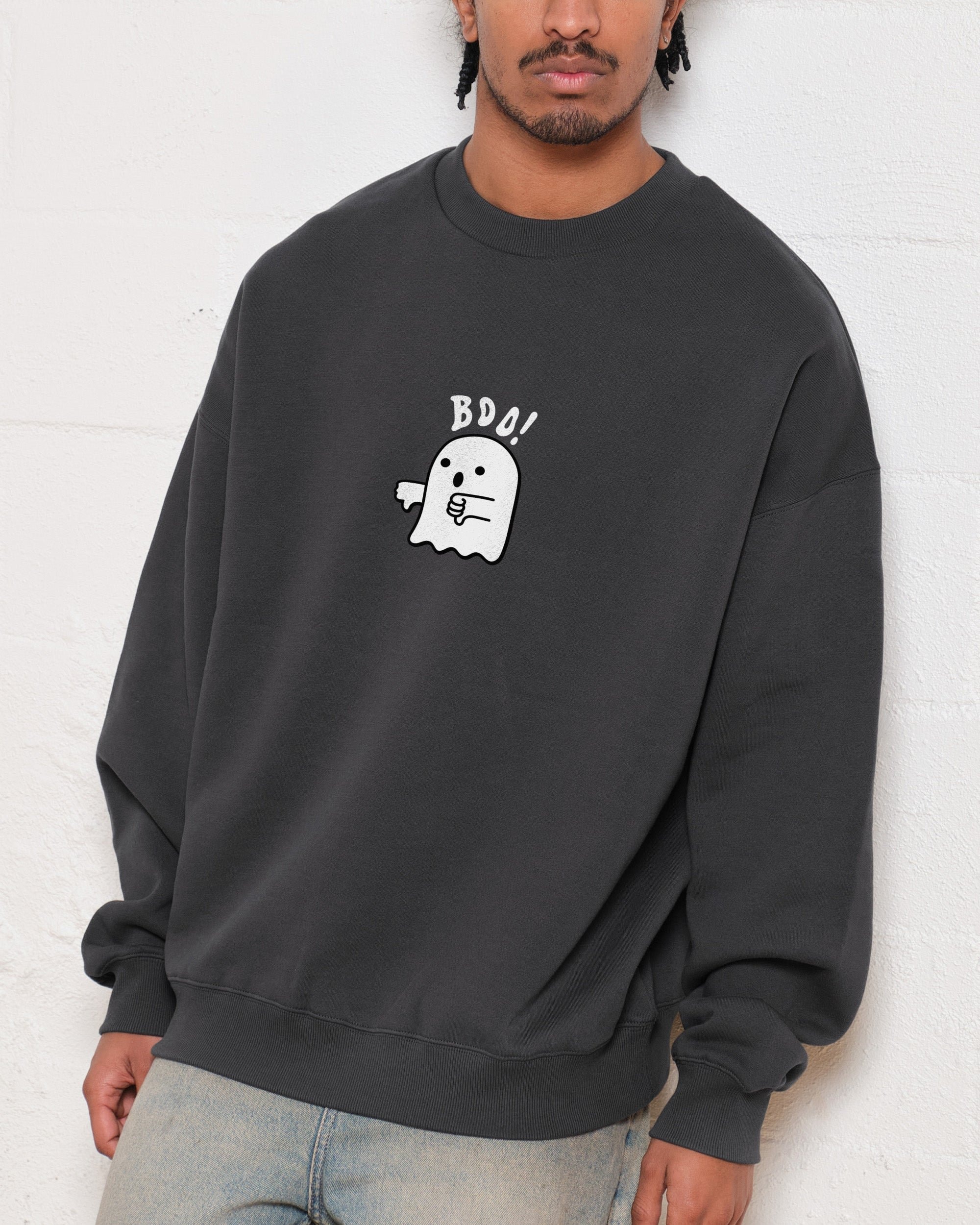Boo Ghost Unisex Sweatshirt - Premium 340gsm Cotton-Polyester Graphic Print