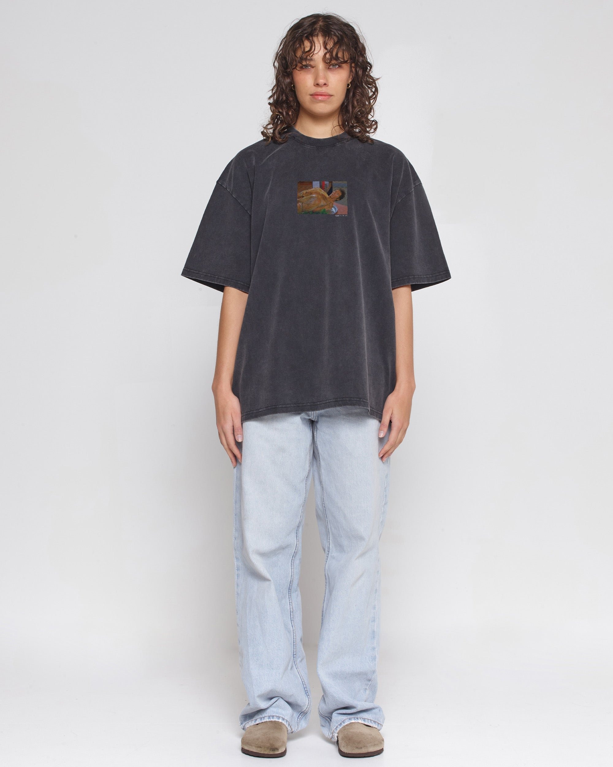 I'm Done Oversized Graphic Tee Seinfeld Collab Unisex 100% Combed Cotton Heavyweight 275gsm