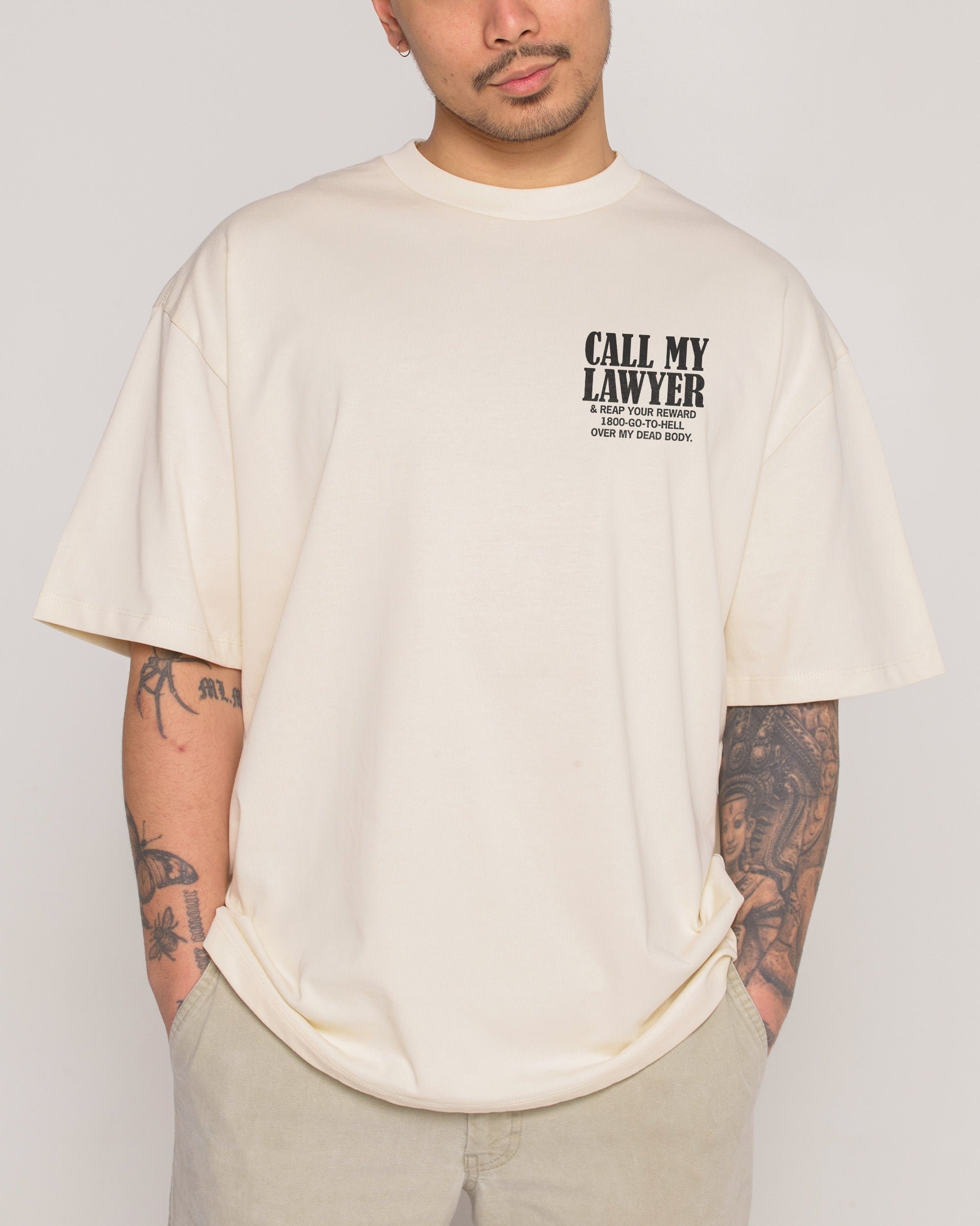 Call My Lawyer Reaper Edition Oversized Graphic Tee - Threadheads Unisex
