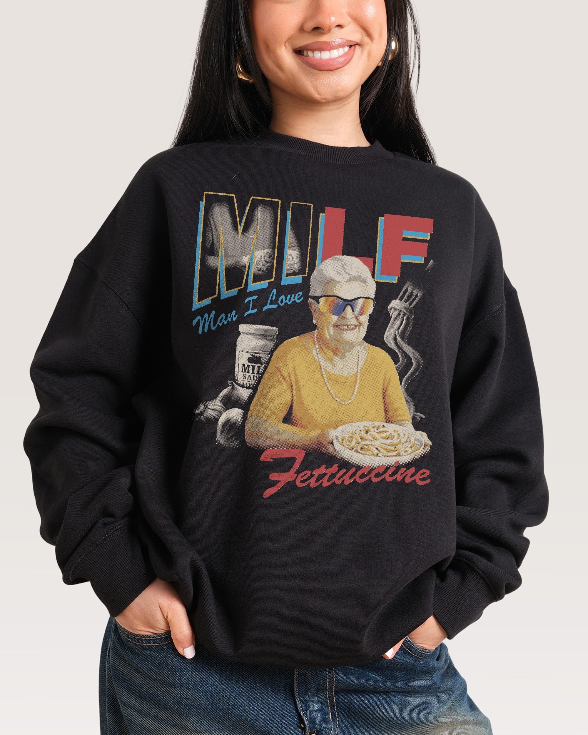 Man I Love Fettuccine Unisex Sweatshirt - Premium Cotton Poly Blend 340gsm