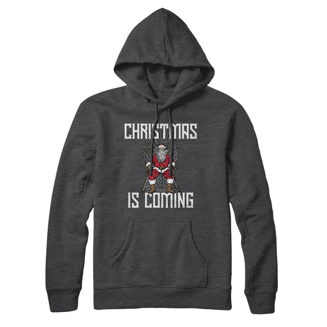 Christmas Is Coming Dragon Hoodie - Unisex Cotton Polyester Pullover with Kangaroo Pocket