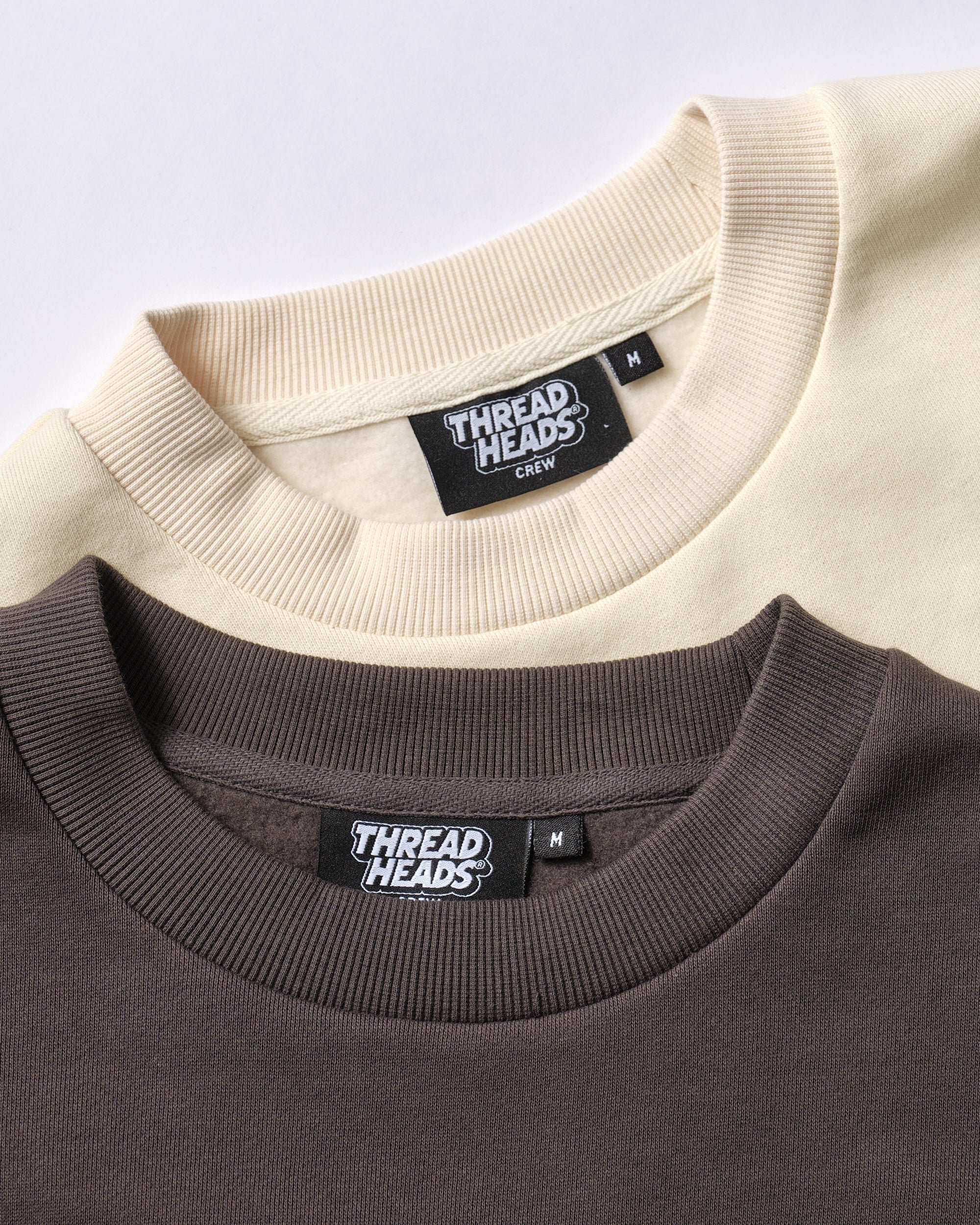 Unisex Sweatshirt 2 Pack Charcoal Natural Drop Shoulder 340 GSM Cotton Polyester
