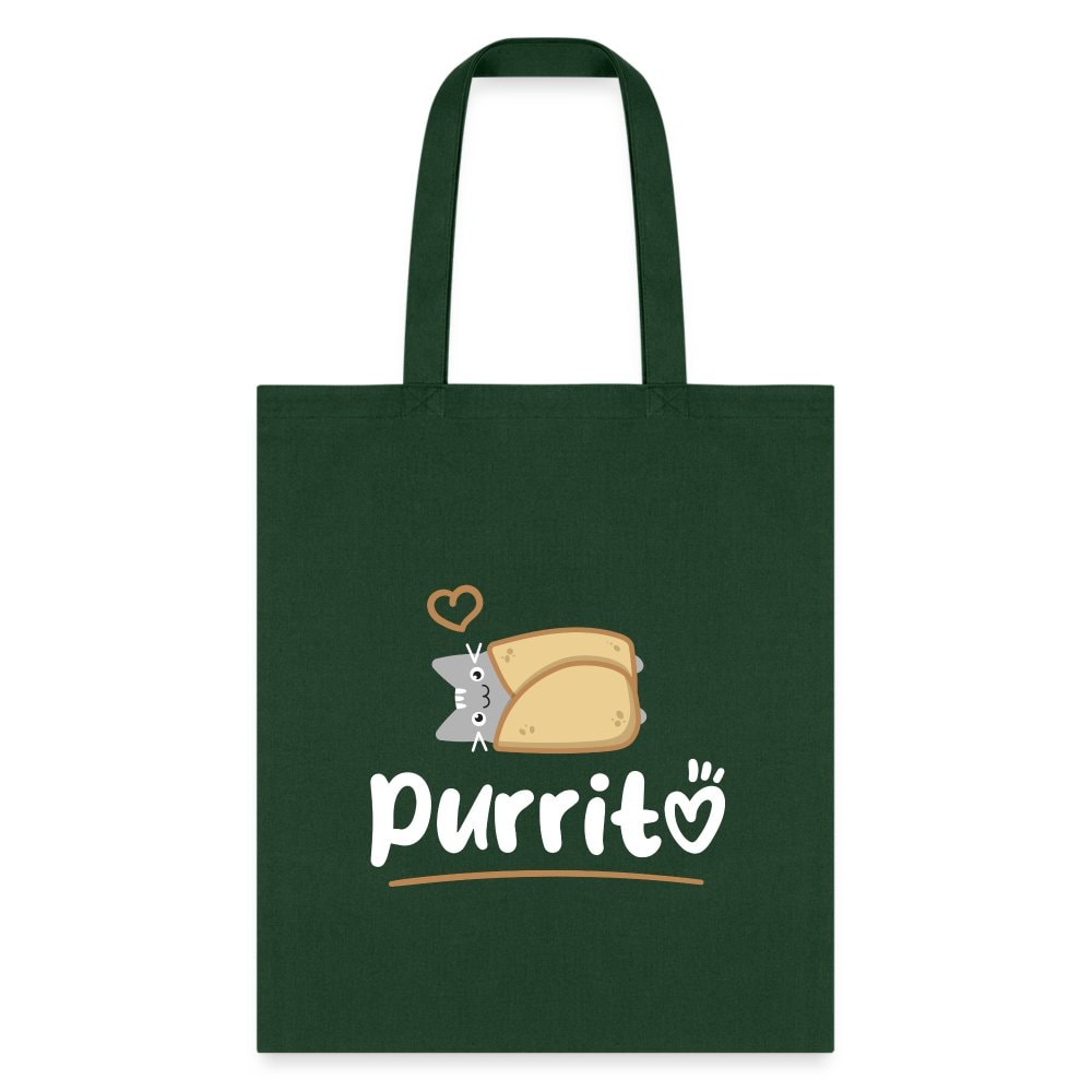 Purritto Cotton Tote Bag - Veterinary Medicine Designs for Vet Techs Students Staff