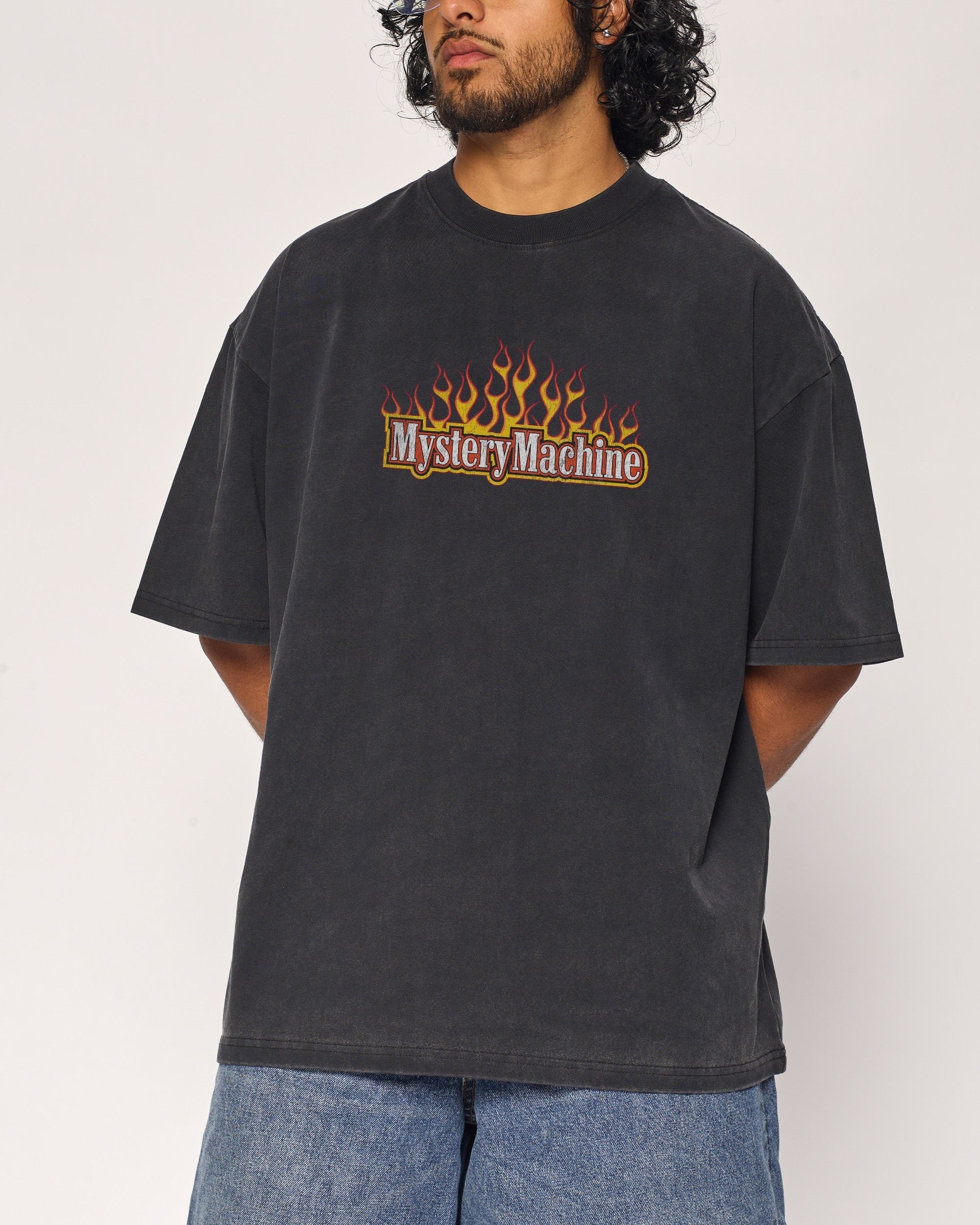 Mystery Machine Oversized Graphic Tee - Scooby-Doo Unisex 100% Combed Cotton