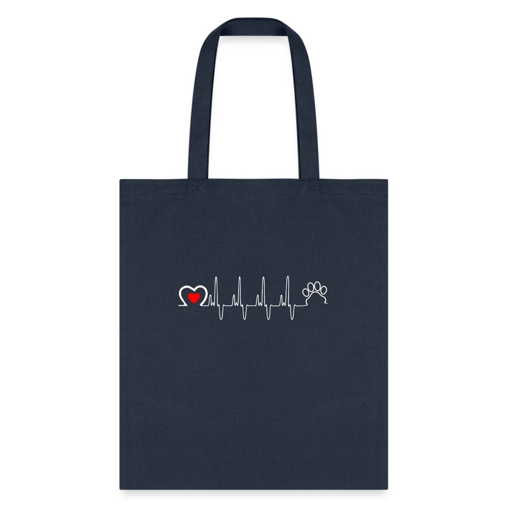 Animal Love Beat Tote Bag - Veterinary Pet Lover Shoulder Bag