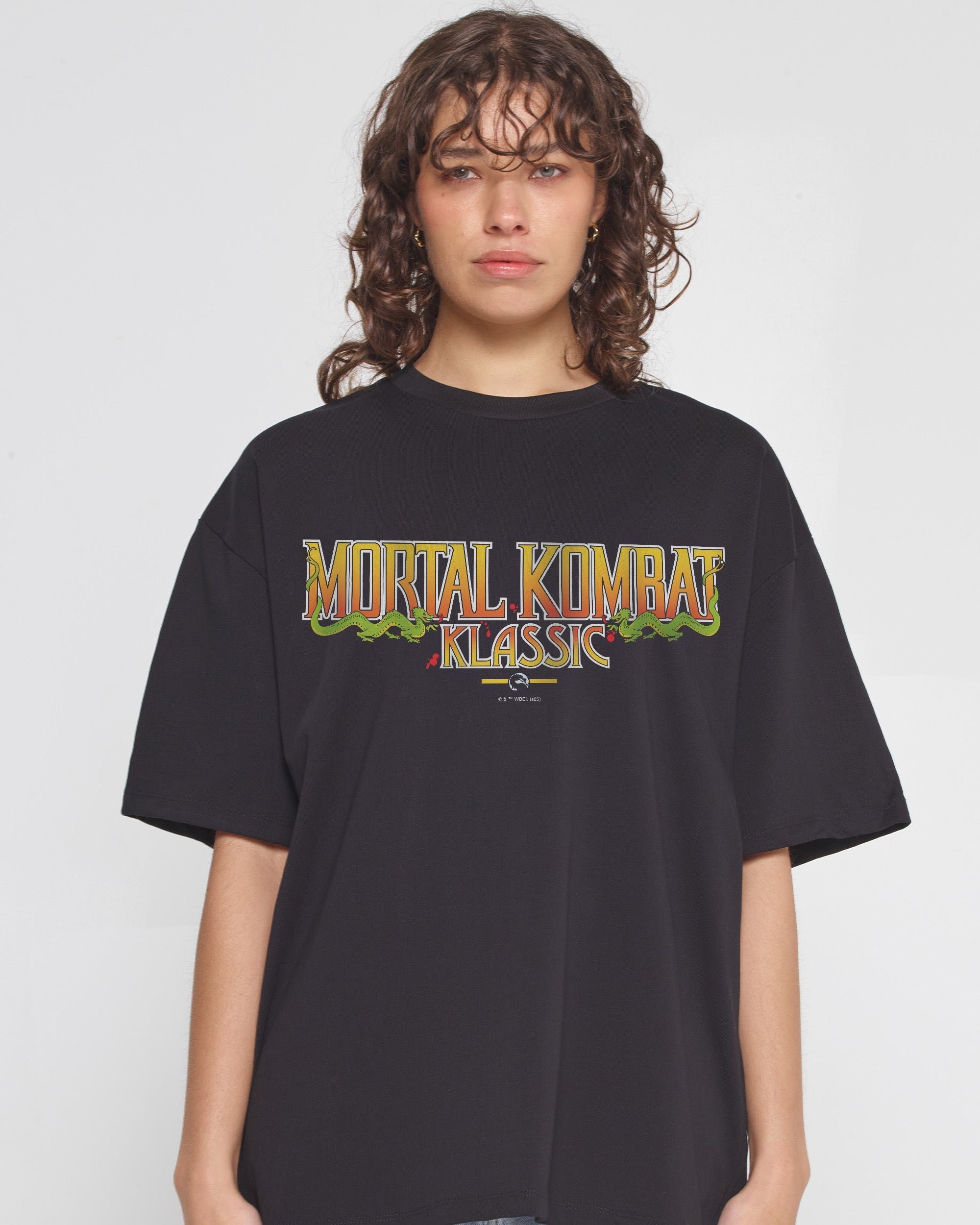 Mortal Kombat Klassic Logo Oversized T-Shirt Unisex 100% Combed Cotton