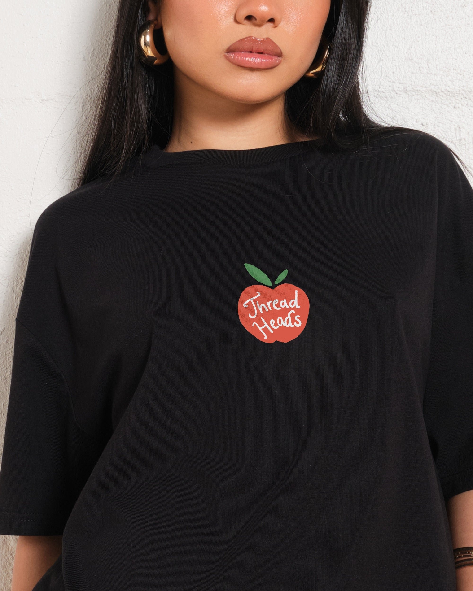 Fresh Fruits Oversized Graphic Tee - Unisex 90s Boxy Fit 100% Combed Cotton