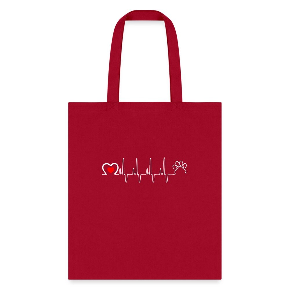 Animal Love Beat Tote Bag - Veterinary Pet Lover Shoulder Bag
