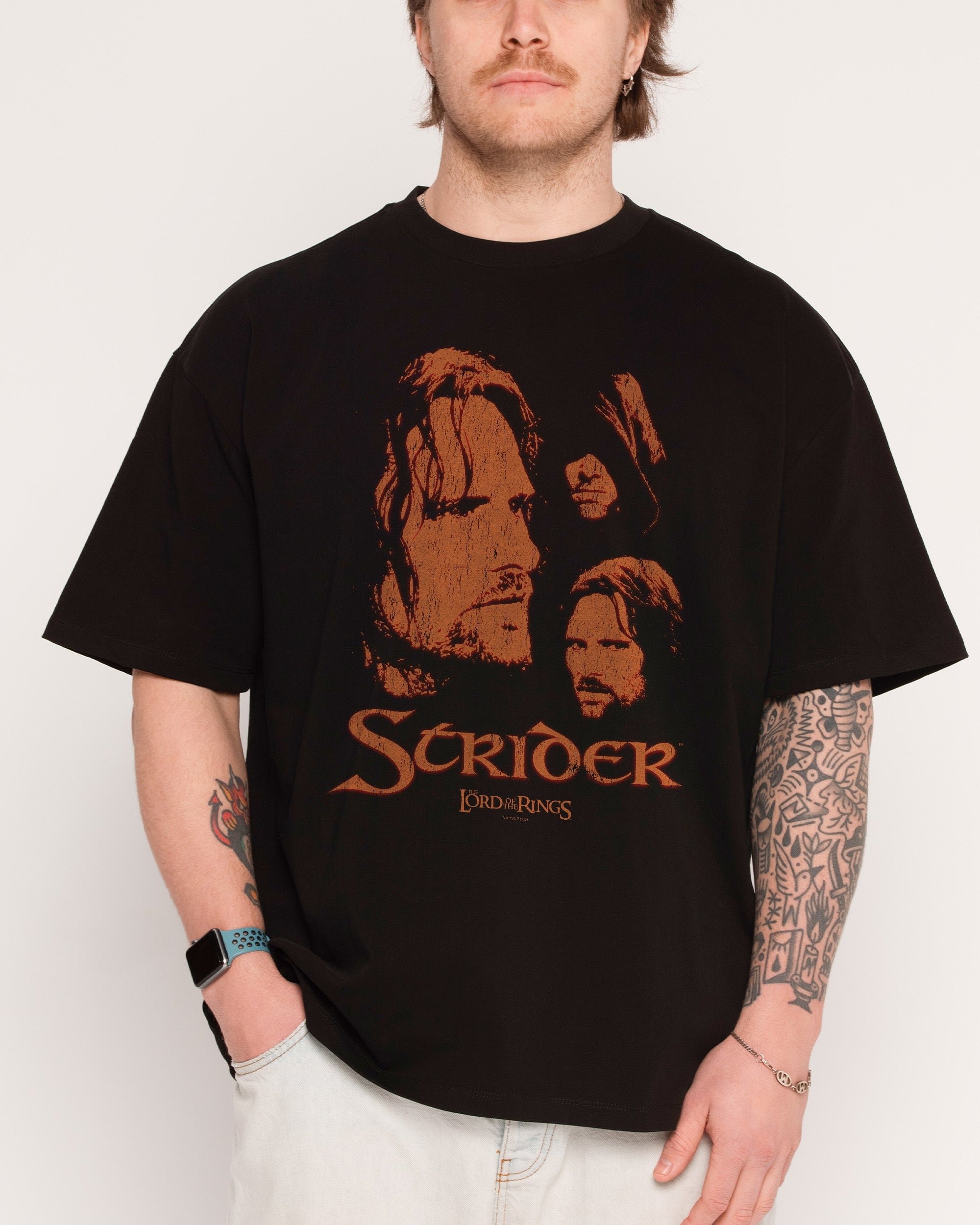 Strider Oversized Lord of the Rings Graphic T-Shirt Unisex 100% Cotton Heavyweight