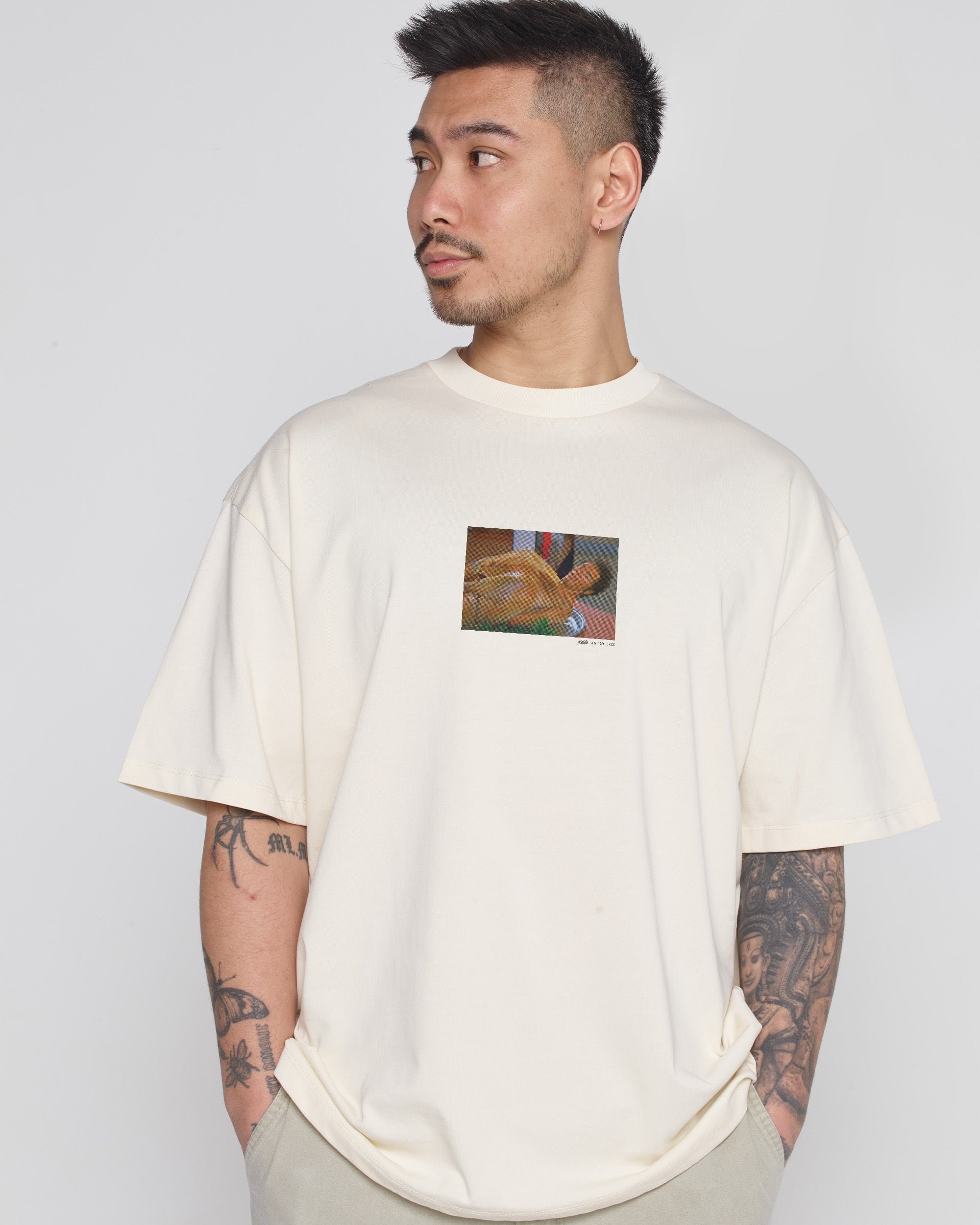 I'm Done Oversized Graphic Tee Seinfeld Collab Unisex 100% Combed Cotton Heavyweight 275gsm