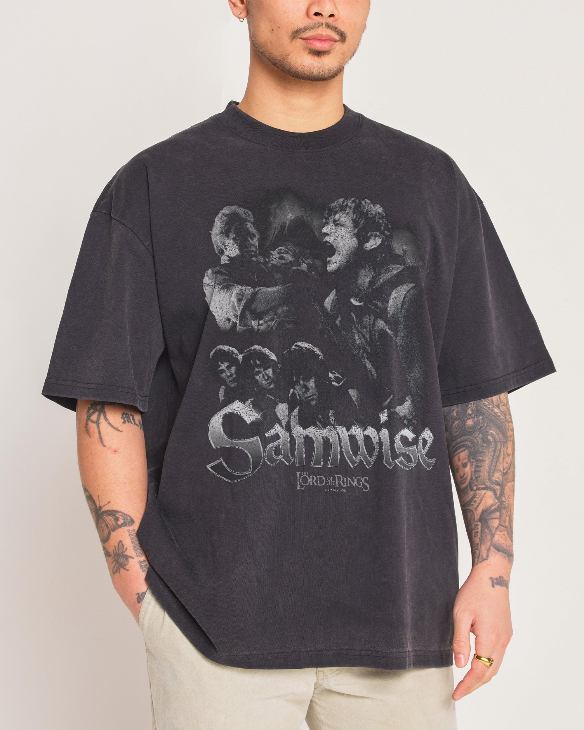 Samwise Oversized Graphic Tee - Lord of the Rings Collab, Heavyweight 100% Combed Cotton Unisex