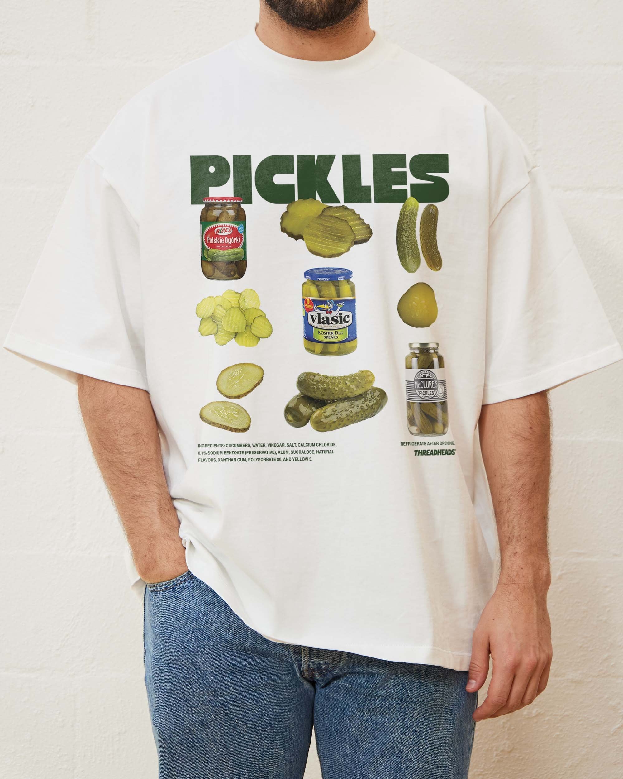 Pickles Oversized Graphic Tee - Threadheads Unisex 90s Boxy Fit 100% Combed Cotton