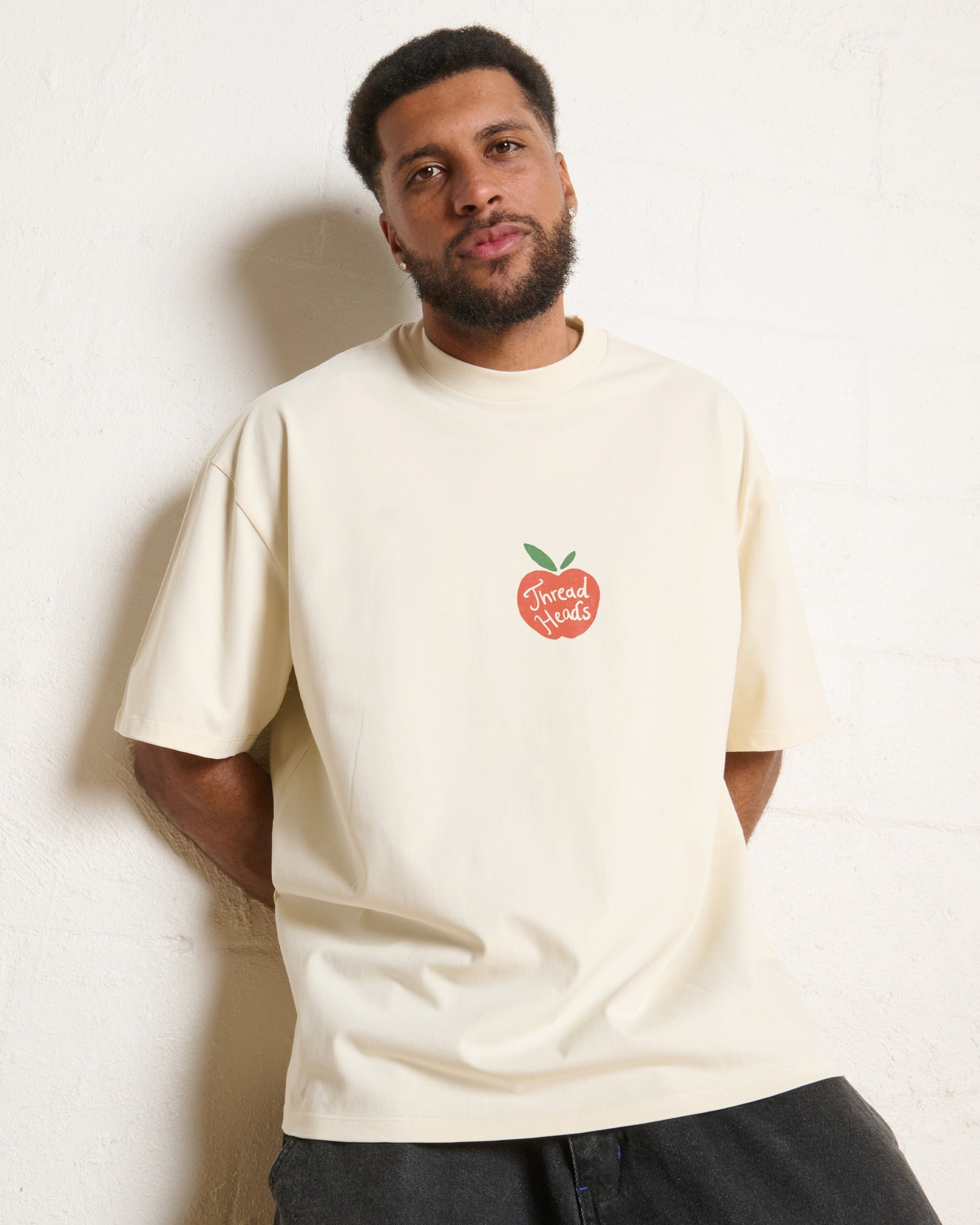 Fresh Fruits Oversized Graphic Tee - Unisex 90s Boxy Fit 100% Combed Cotton