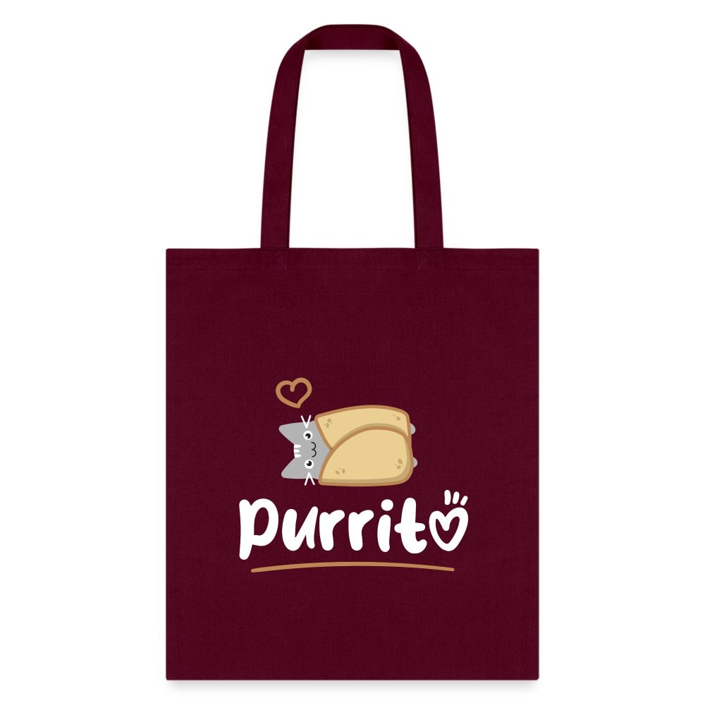 Purritto Cotton Tote Bag - Veterinary Medicine Designs for Vet Techs Students Staff