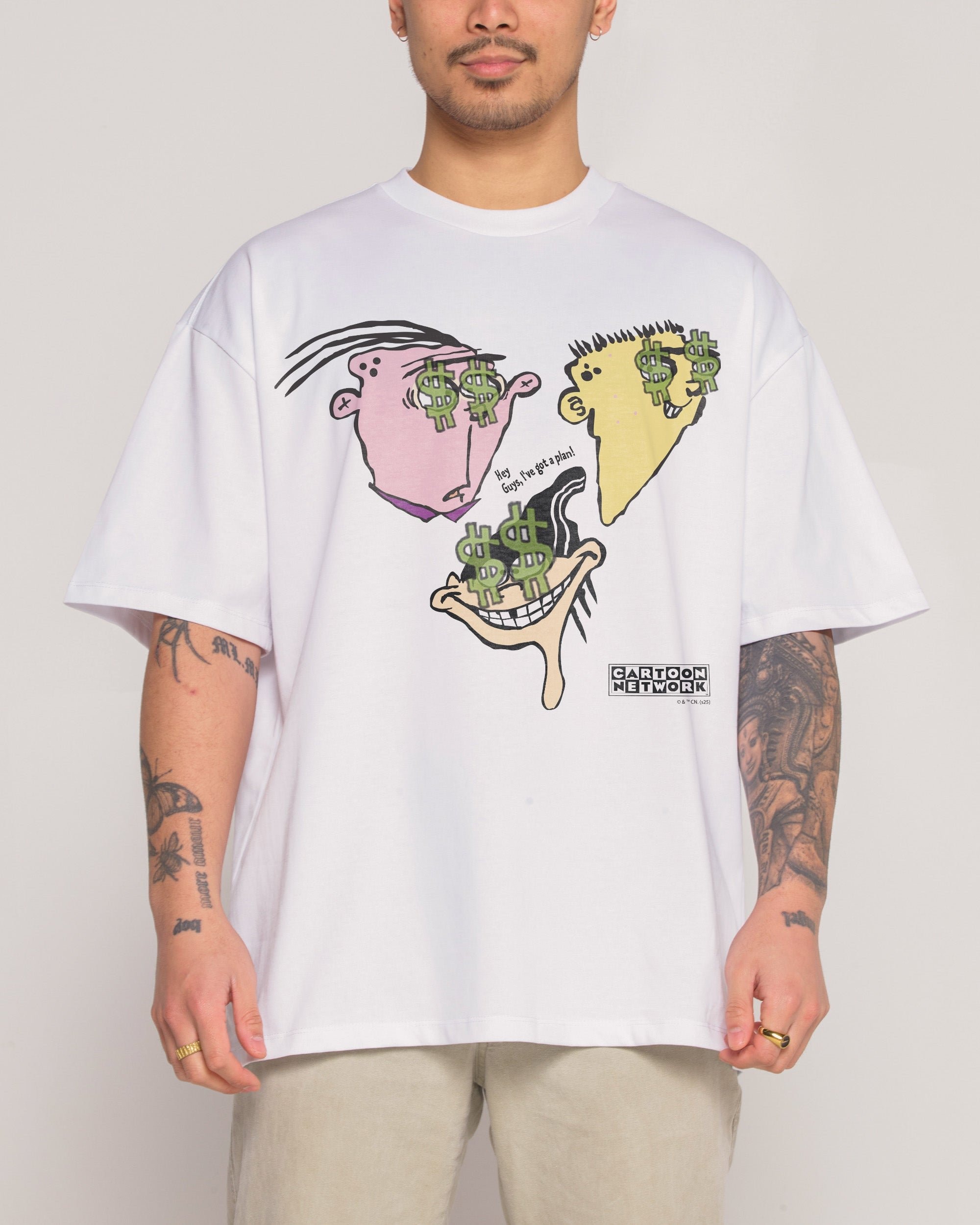 I Have a Plan Oversized Graphic Tee - Ed Edd n Eddy Unisex 100% Combed Cotton