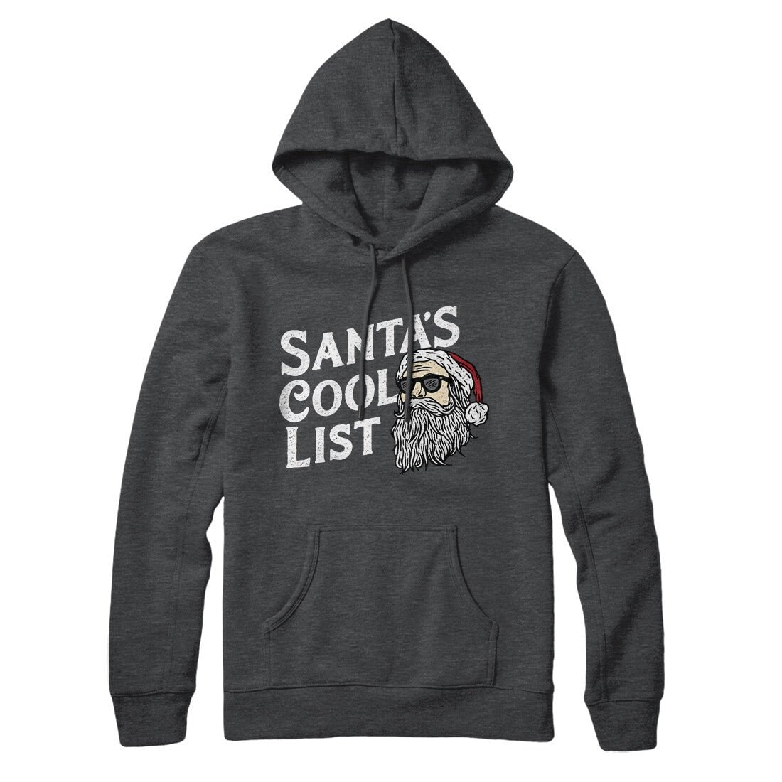 Santa’s Cool List Unisex Pullover Hoodie - Cotton Polyester Blend with Kangaroo Pocket