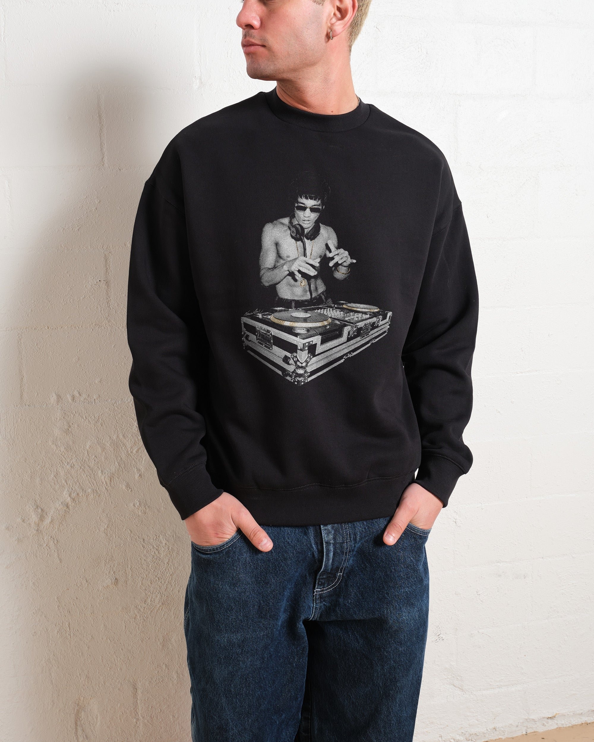 DJ Bruce Lee Unisex Sweatshirt - Official Threadheads Collab 340gsm Cotton-Poly Blend