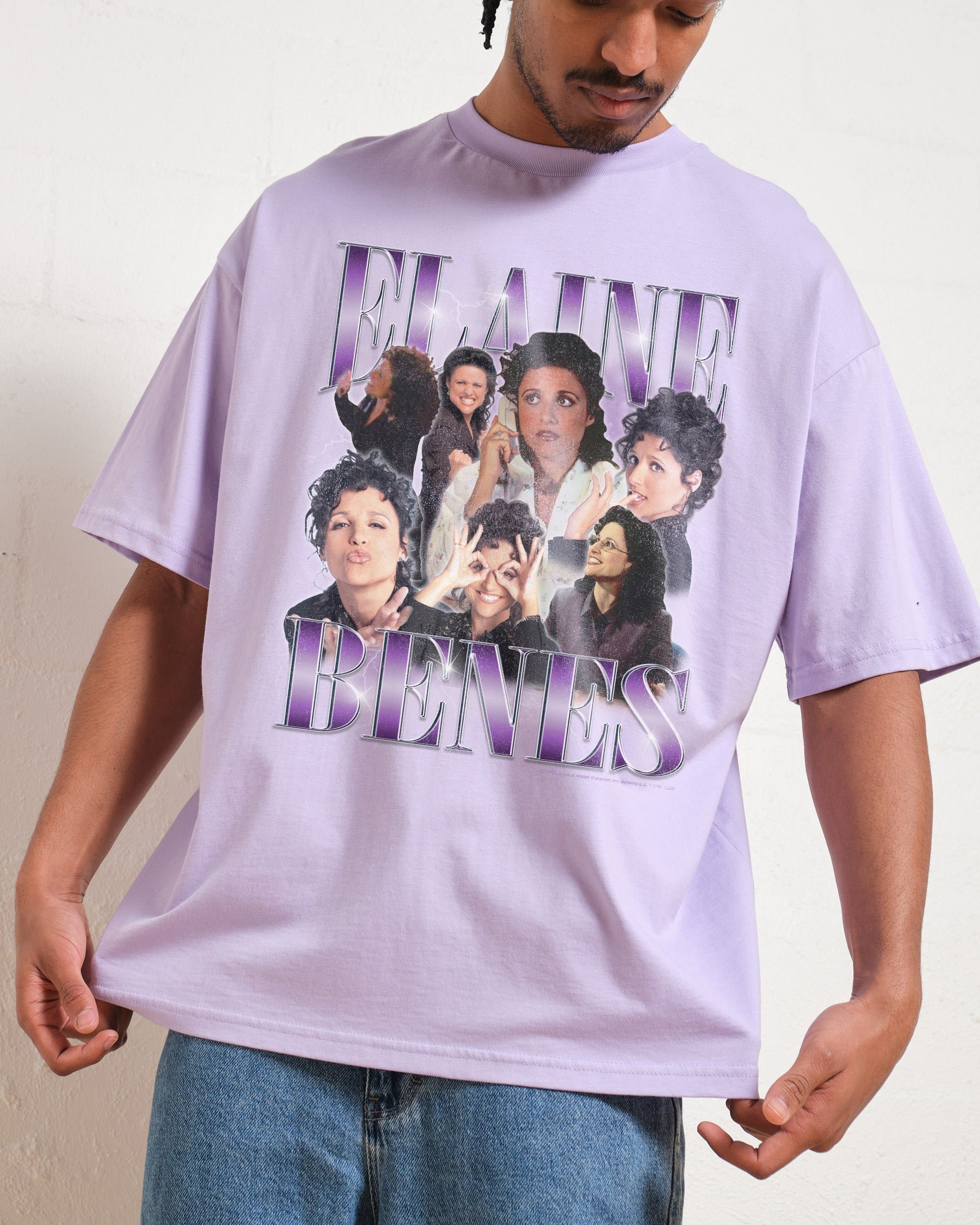 Vintage Elaine Oversized Graphic Tee Seinfeld Collab Unisex 90s Boxy Fit