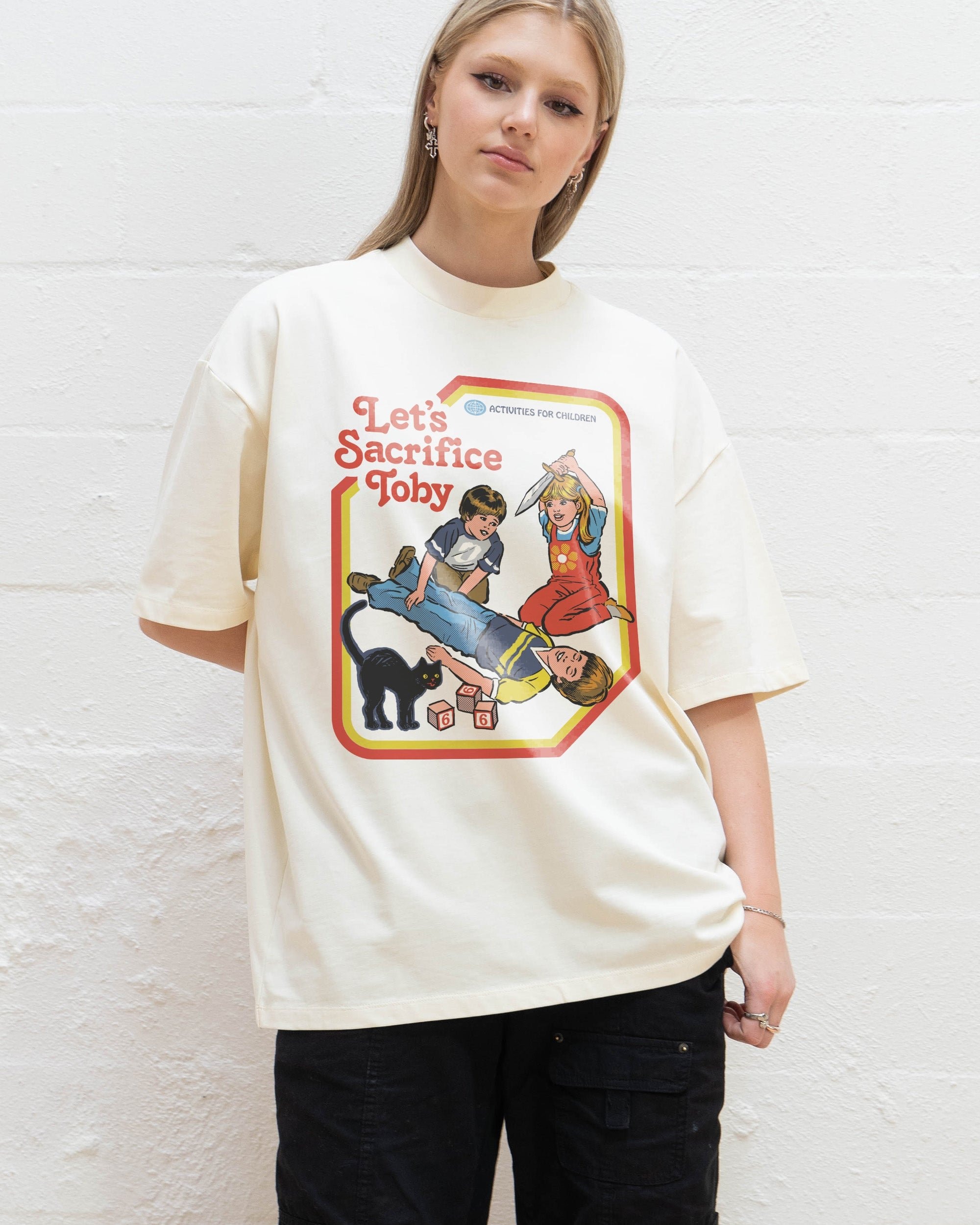 Let's Sacrifice Toby Oversized Graphic Tee - Unisex 100% Combed Cotton 275gsm