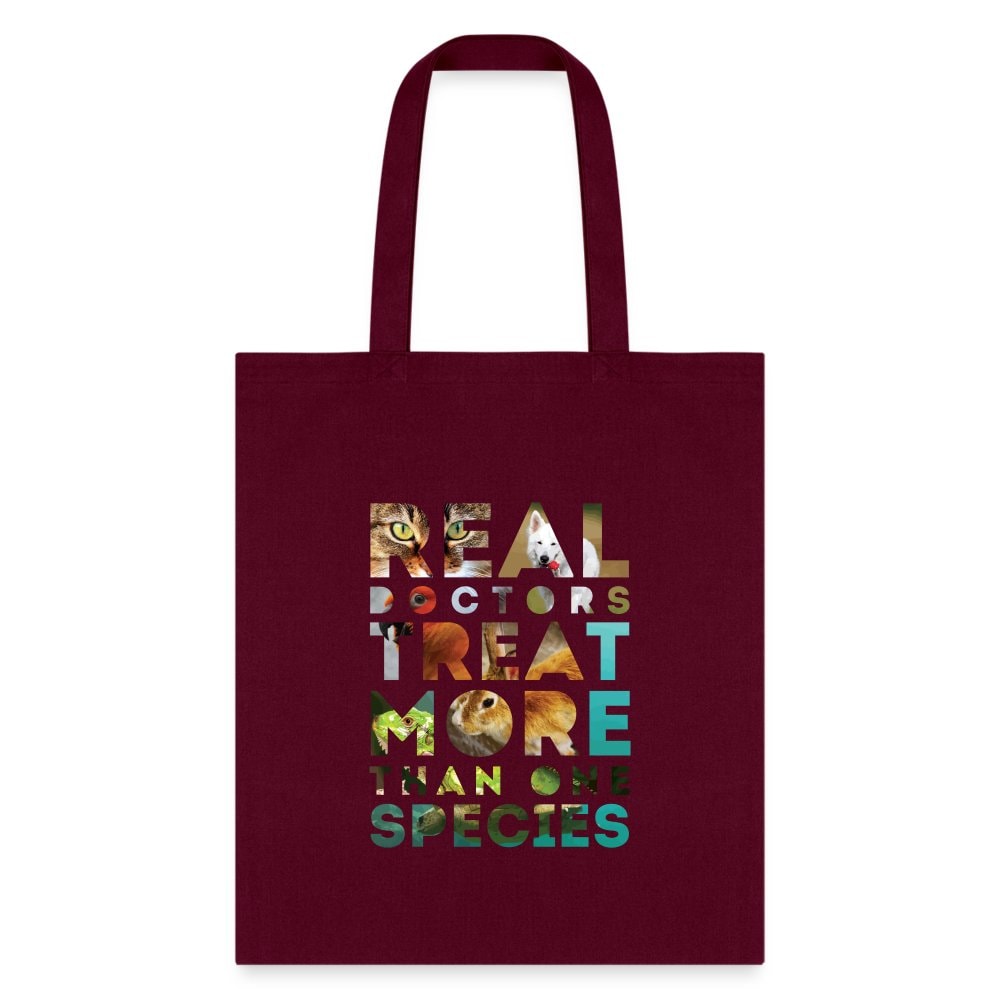 Veterinarian Real Doctors Treat More Than One Species Cotton Tote Bag