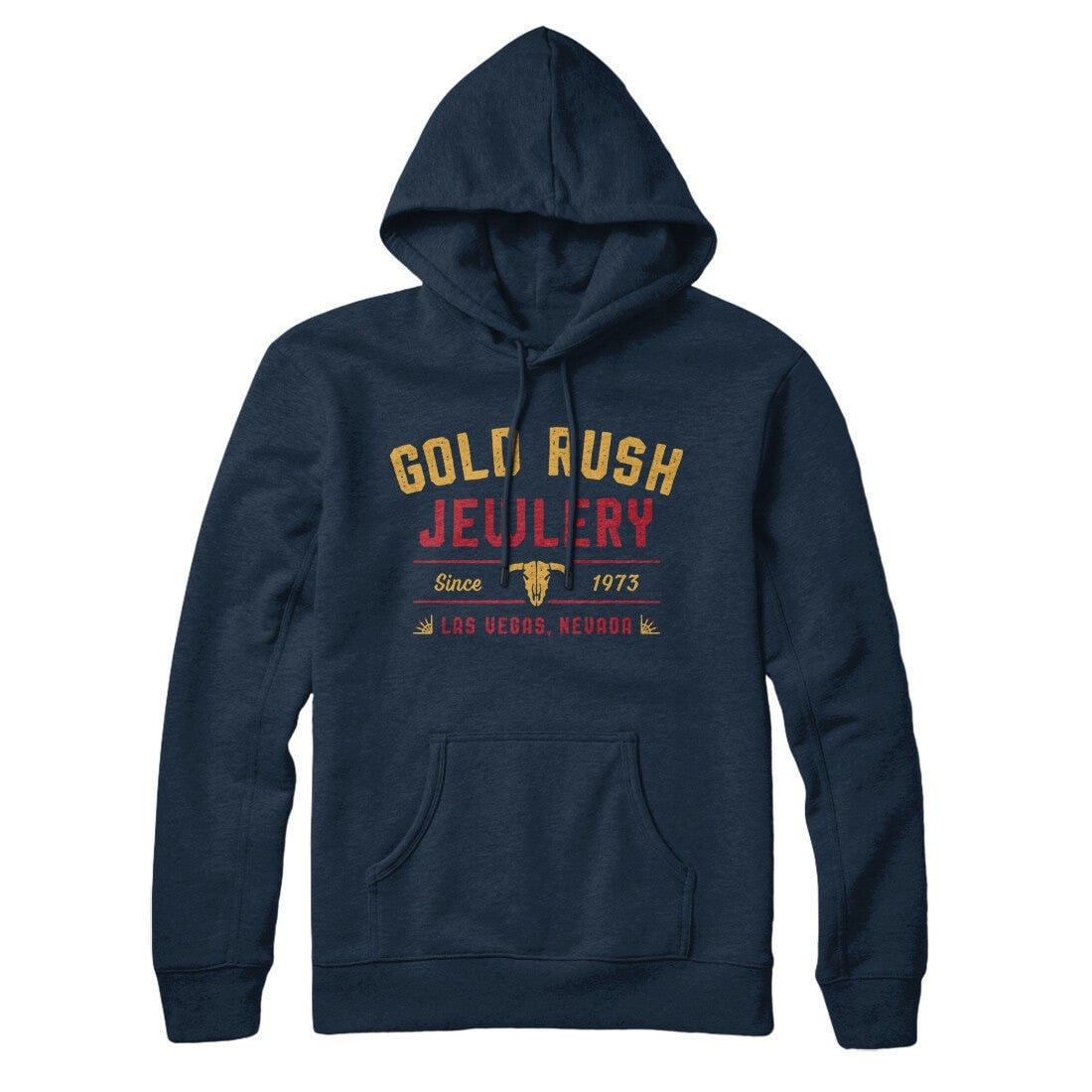 Gold Rush Jewelry Unisex Pullover Hoodie with Kangaroo Pocket
